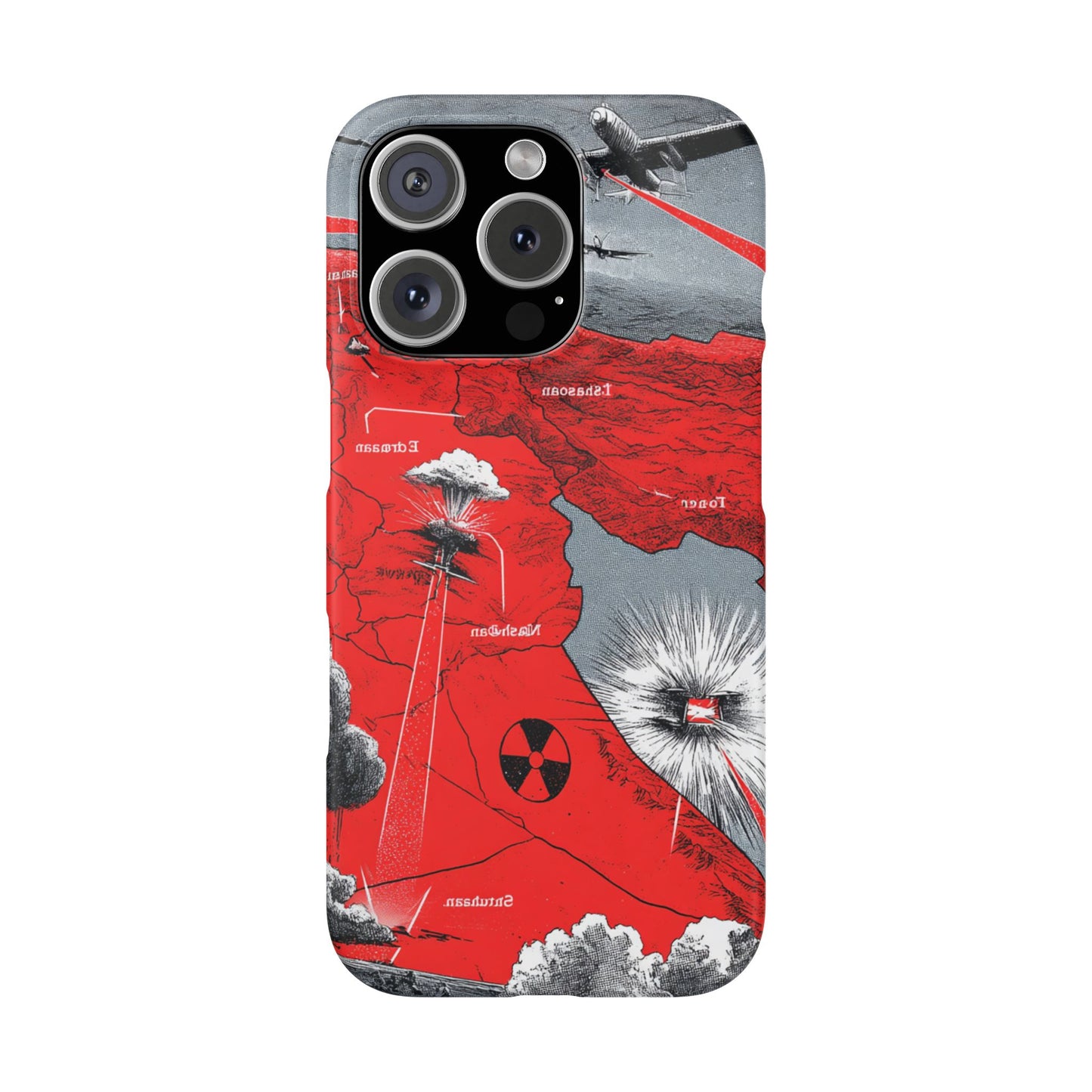 Bold Graphic Snap Case with Dramatic Design, Unique Phone Cover, Artistic Protection for iPhone, Trendy Gadget Gift, Edgy Tech Accessory