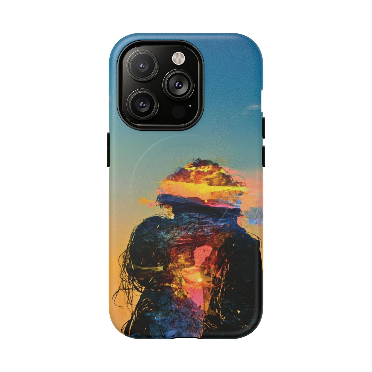 Abstract Sunset Silhouette Tough Magnetic Phone Case