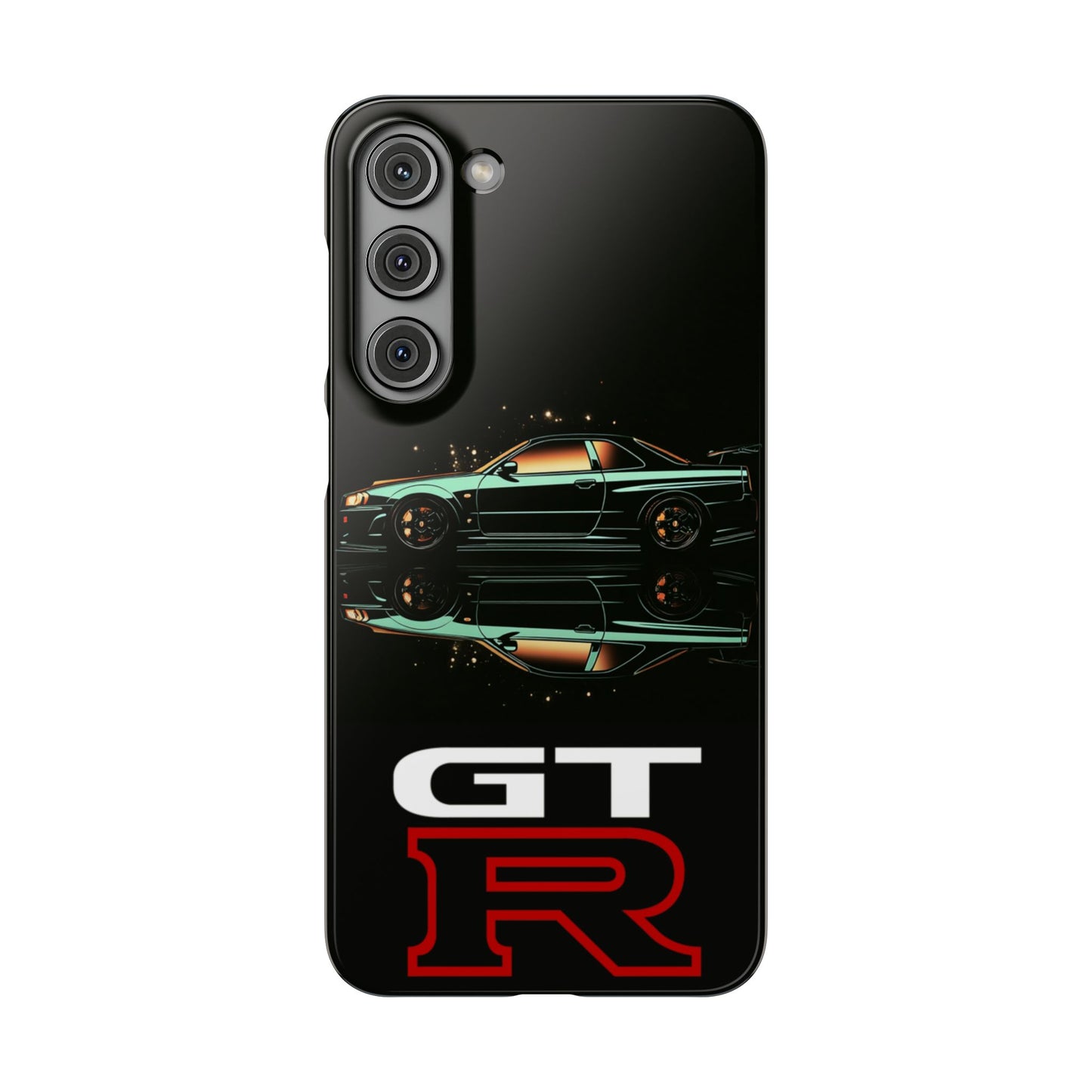 Green Skyleine R34 GTR Art Snap Case and Protective Phone Cover For iPhone and Samsung