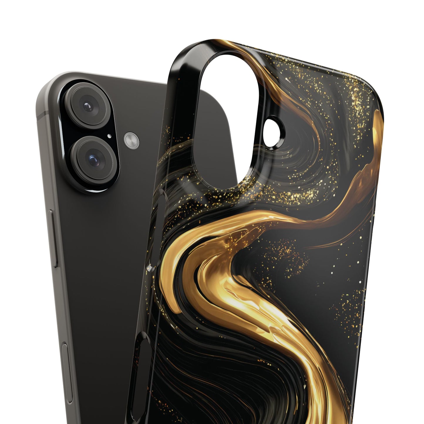 Elegant Gold Swirl Snap Case - Stylish Phone Cover, Modern Accessory, Gift for Her, Luxe Phone Case, Trendy Decor