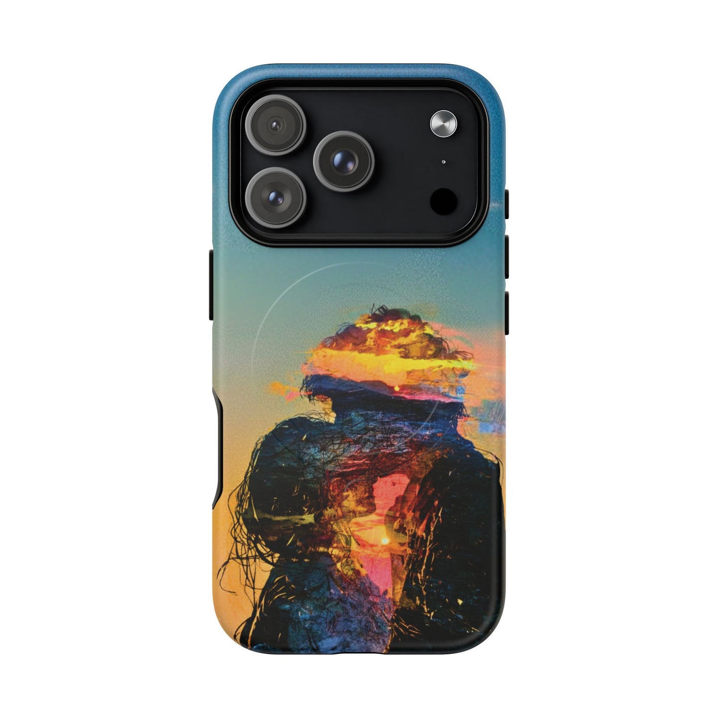 Abstract Sunset Silhouette Tough Magnetic Phone Case