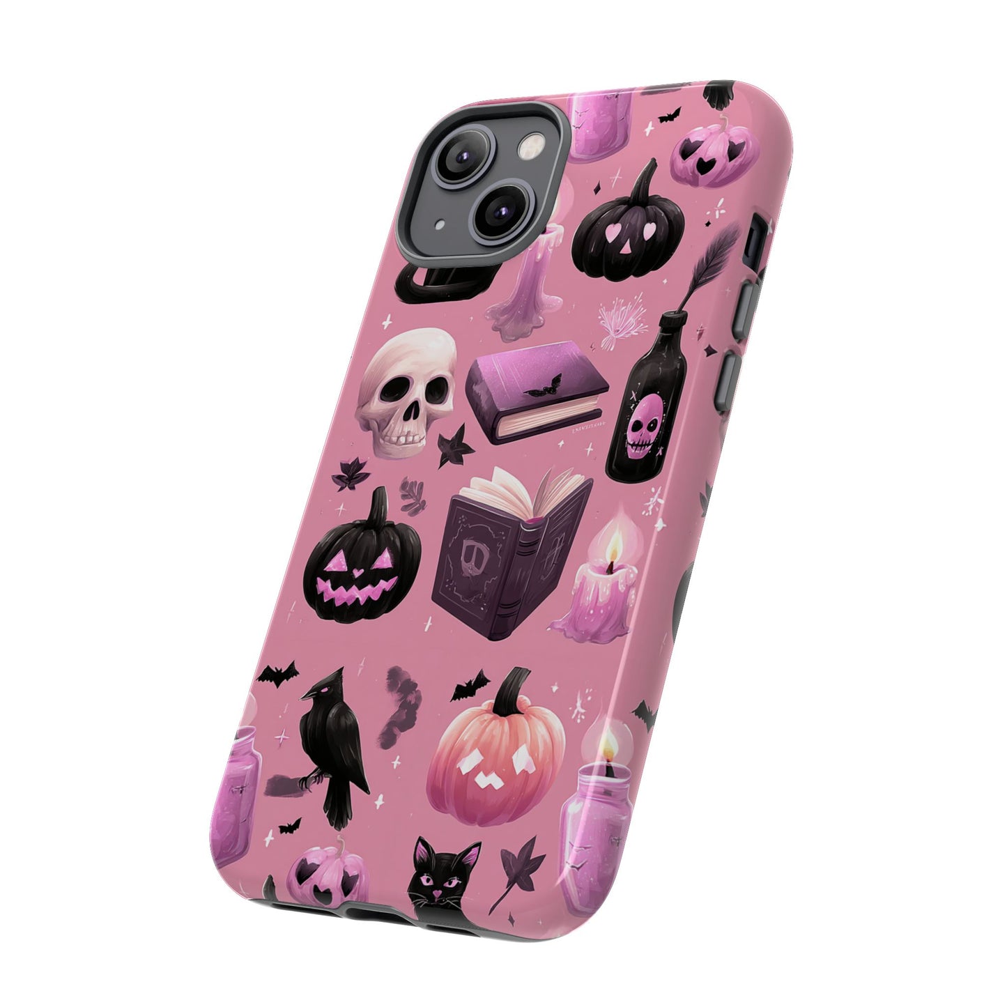 Spooky Phone Case - Halloween Design, Cute Costume Accessory, Fall Decor, Gift for Cat Lovers, Witchy Vibes, Trick or Treat