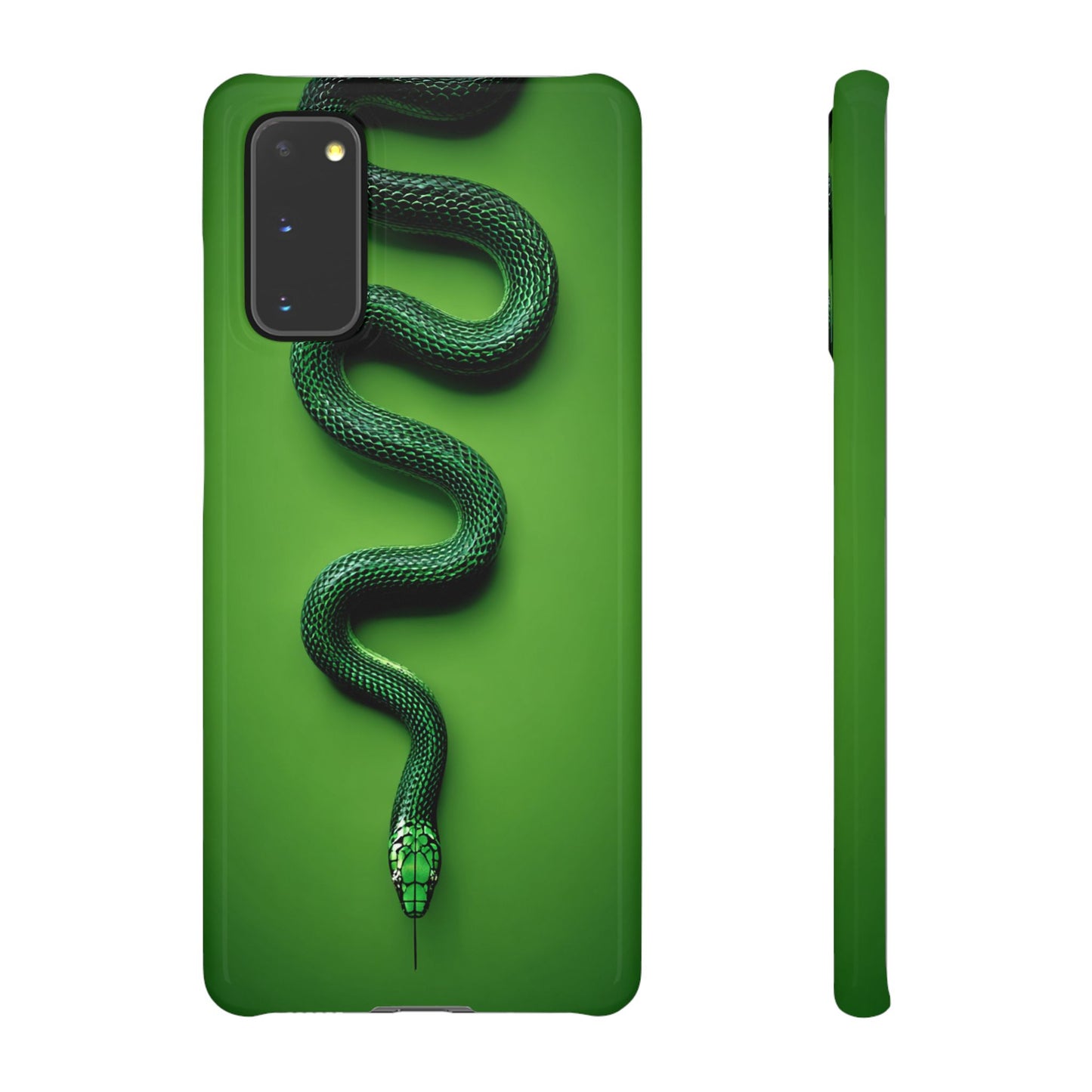 Green Snake Snap Case for iPhone, Stylish Phone Cover, Unique Gift, Trendy Accessory, Birthday, Nature Lover's Phone Case