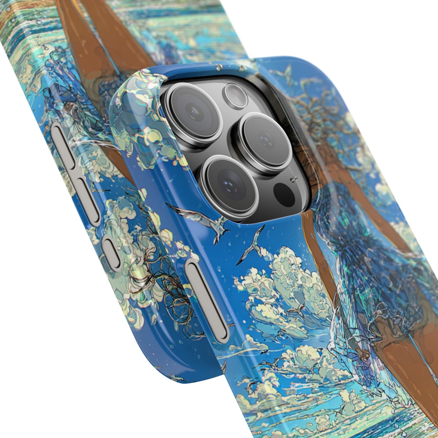 Summer Breeze Snap Case, Ocean Art Phone Cover, Beach Vibes Cell Case, Gift for Her, Custom Phone Accessory