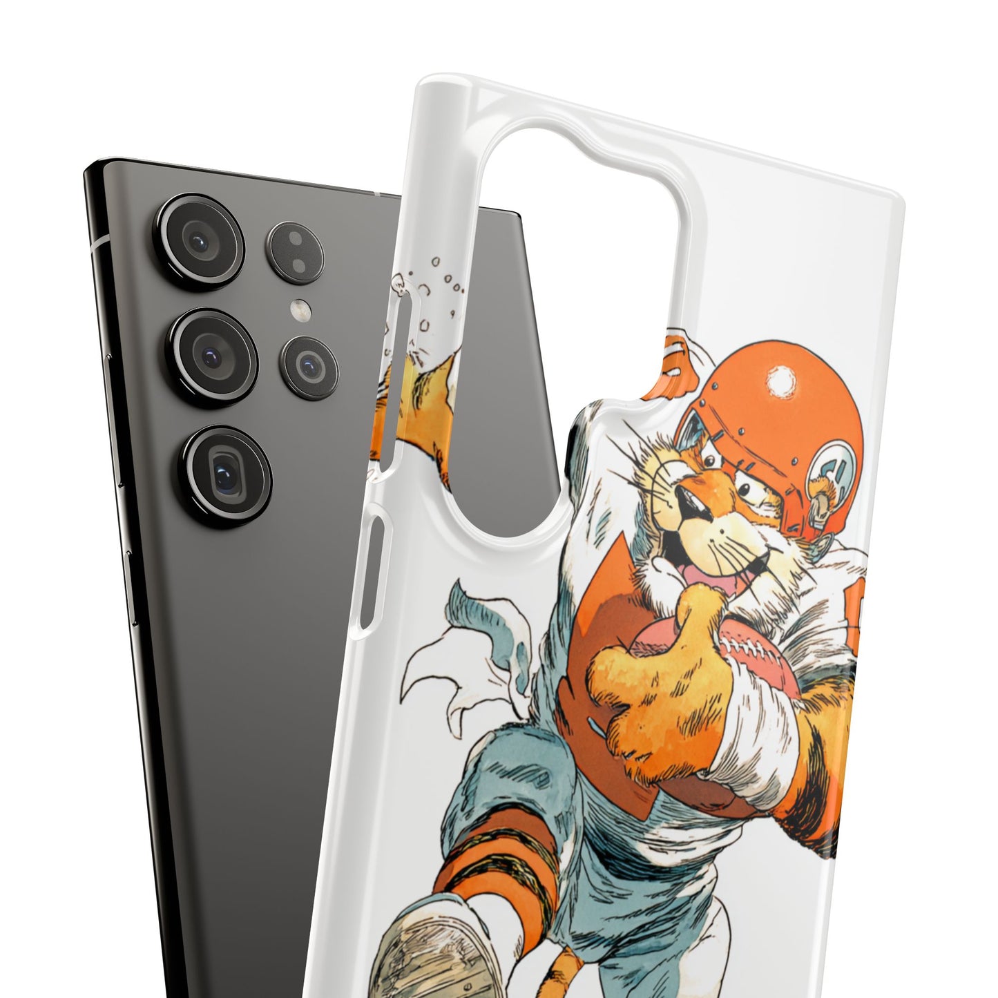 Cincinnati Bengals Snap Cases, Football Fans Phone Case, Tiger Cartoon Art Design, Football Lover Gift, Protective Phone Cover