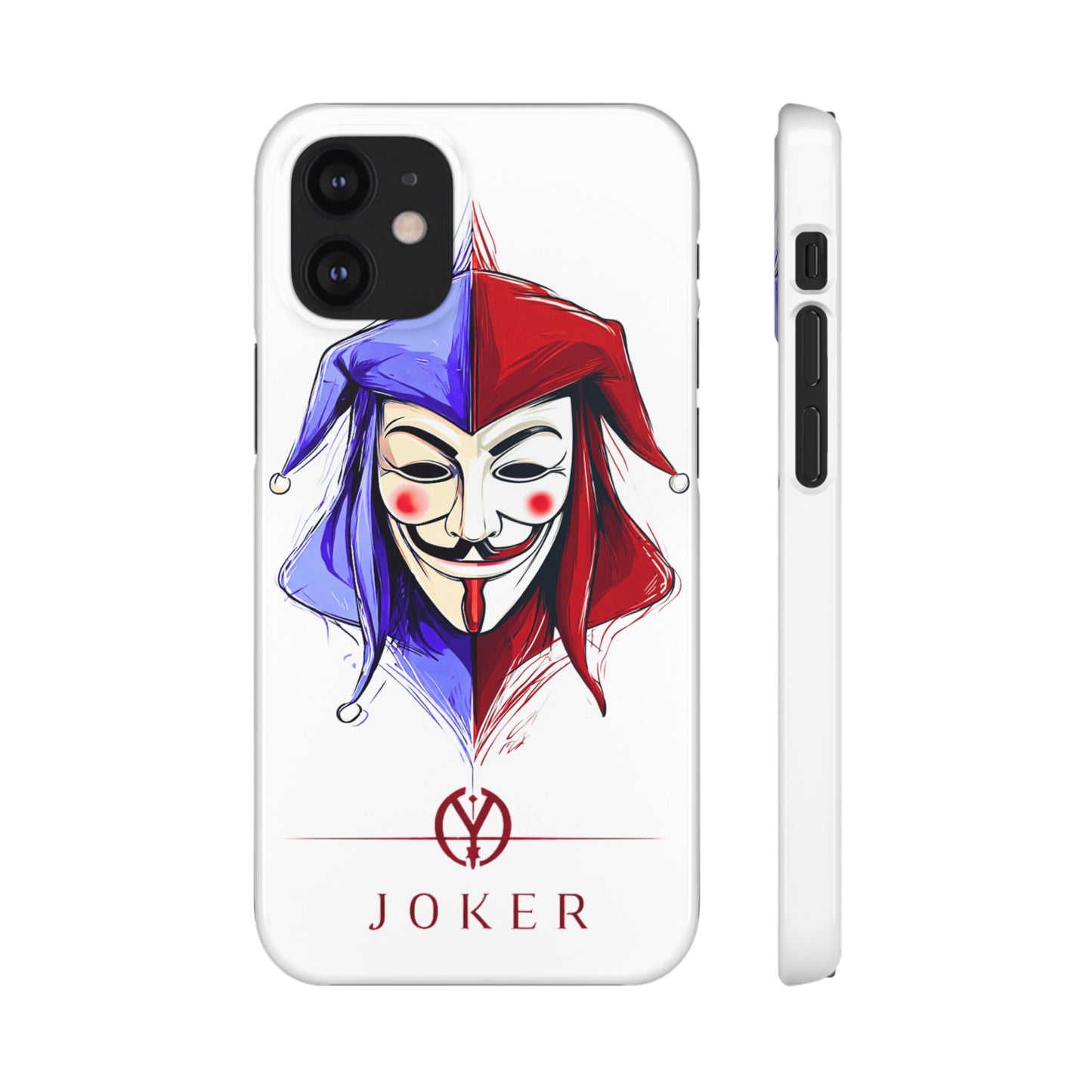 Joker & Anonimous Reunited Guy Fawkes Art Snap Case and Protective Phone Cover For iPhone and Samsung