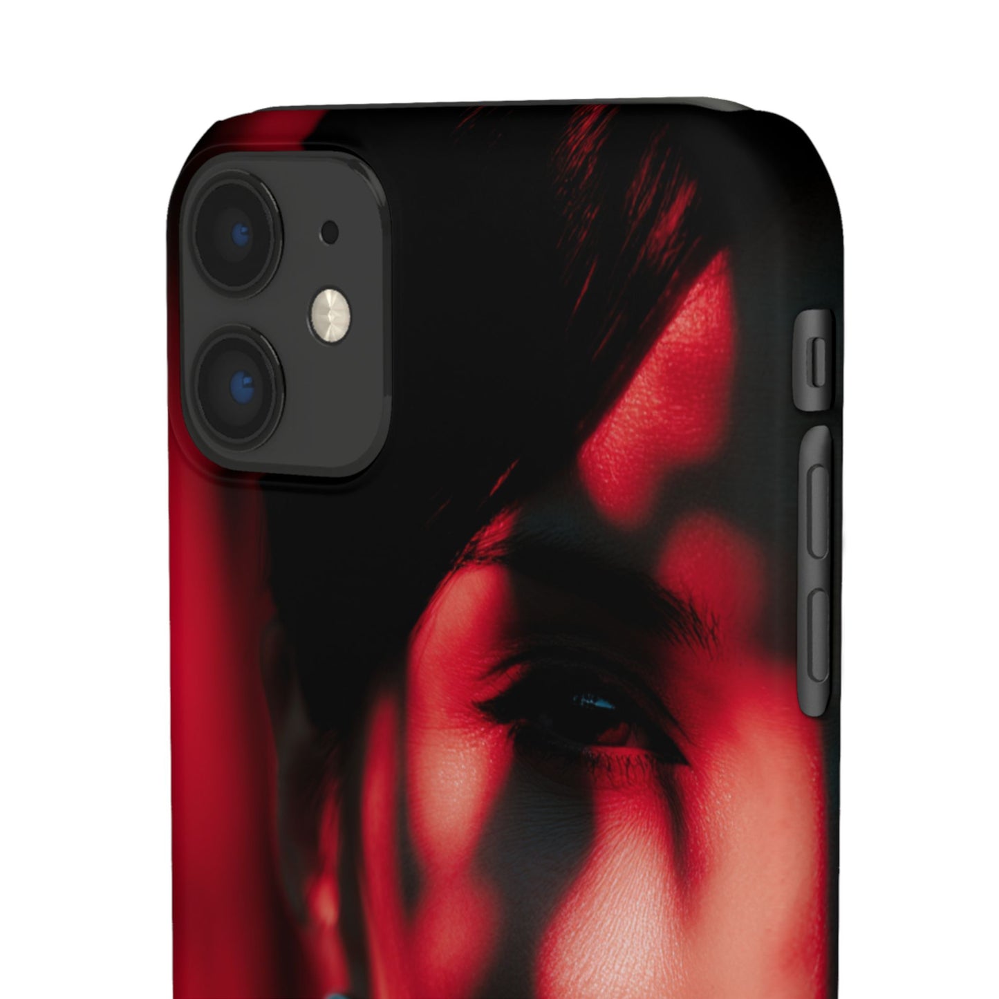 Stylish Snap Cases for Phone, Artistic Phone Cover, Unique Gifts, Red Aesthetic Case, Trendy Accessory, Vibrant Protection