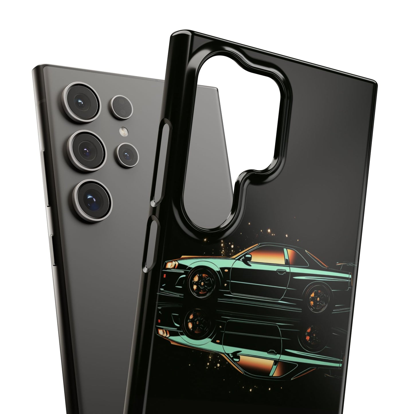 Green Skyleine R34 GTR Art Snap Case and Protective Phone Cover For iPhone and Samsung