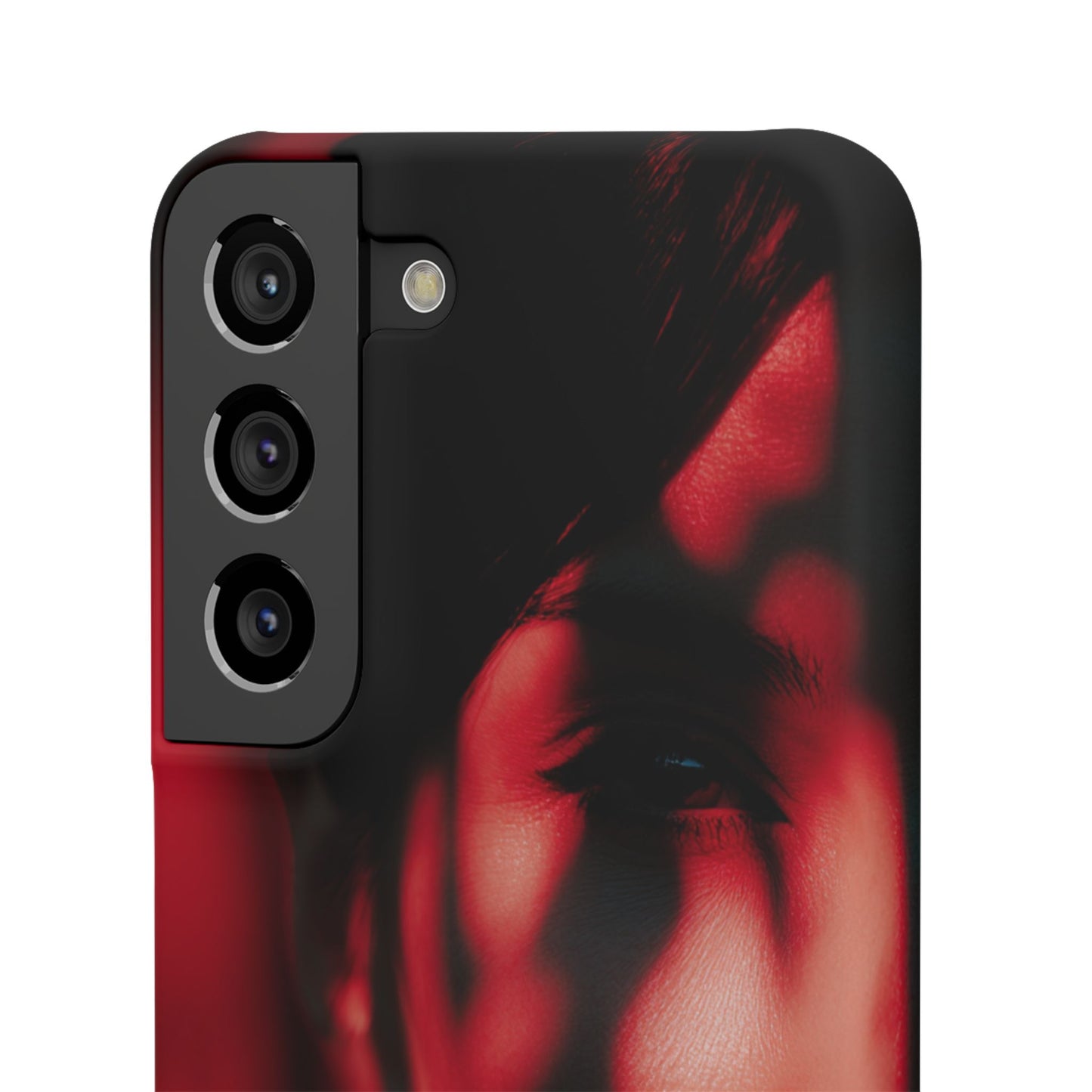 Stylish Snap Cases for Phone, Artistic Phone Cover, Unique Gifts, Red Aesthetic Case, Trendy Accessory, Vibrant Protection
