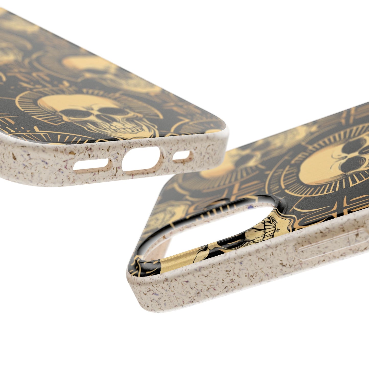 Skull Biodegradable Phone Case, Eco-Friendly iPhone Cover, Sustainable Gift, Cool Skull Design, Skull Art Accessories, Halloween Decor