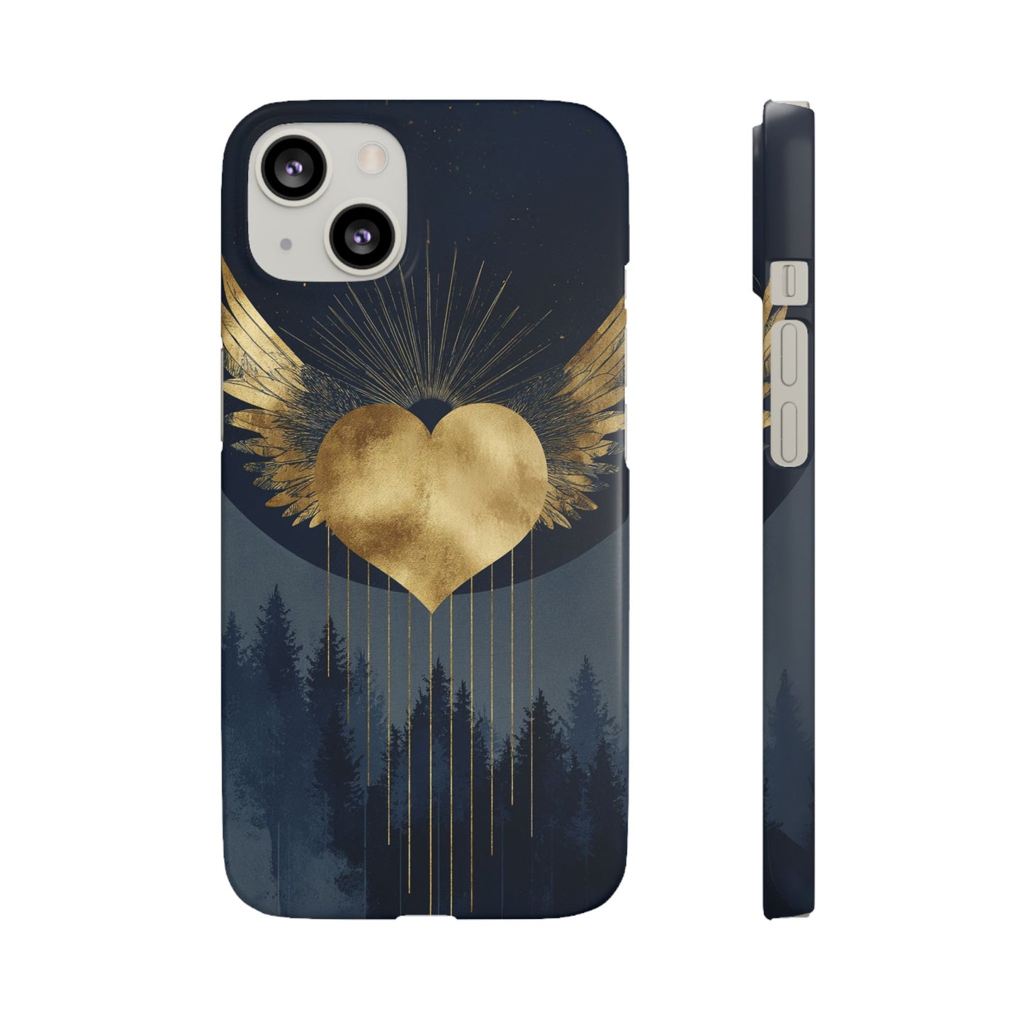 Heart Wing Snap Case, Elegant Phone Cover, Unique Gift, Artistic Accessory, Protective Case for Love and Romance