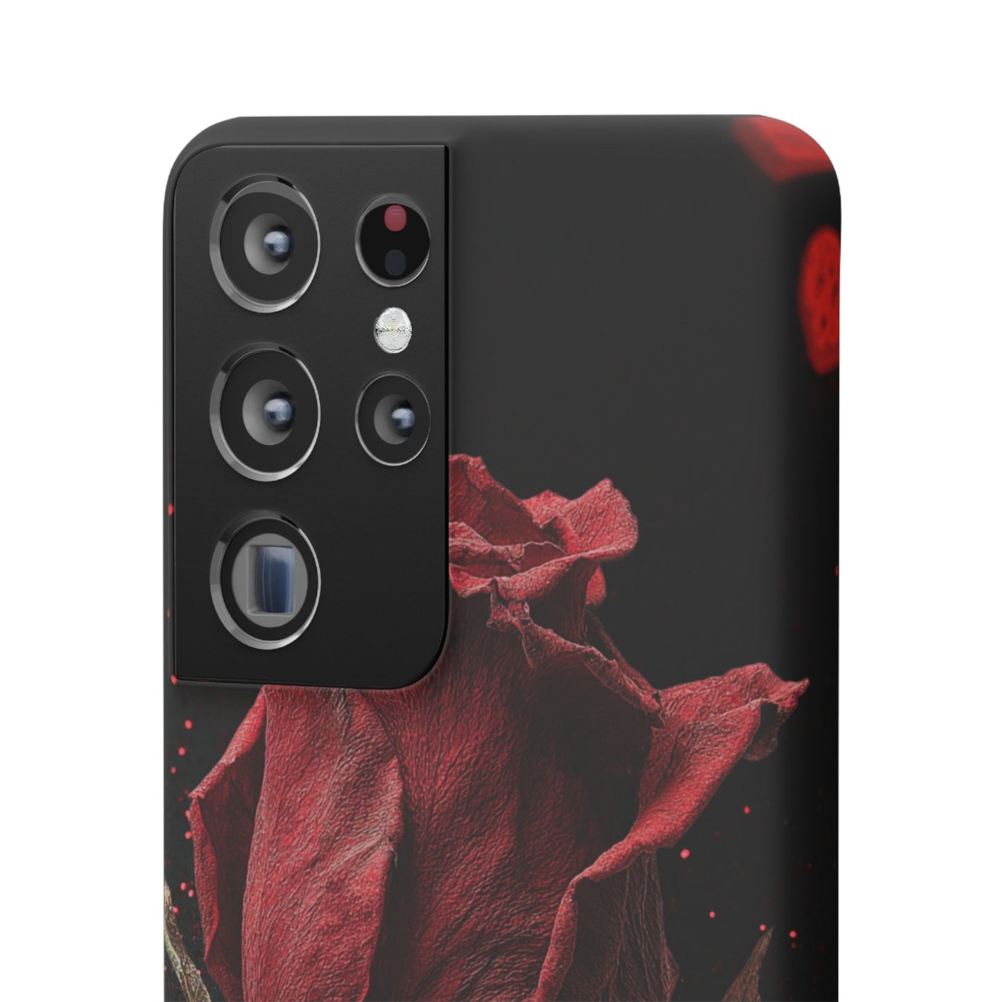 Romantic Rose Snap Case, Floral Phone Cover, Valentines Day Gift, Trendy Mobile Accessory, Heart Design Case, Elegant Phone Protector