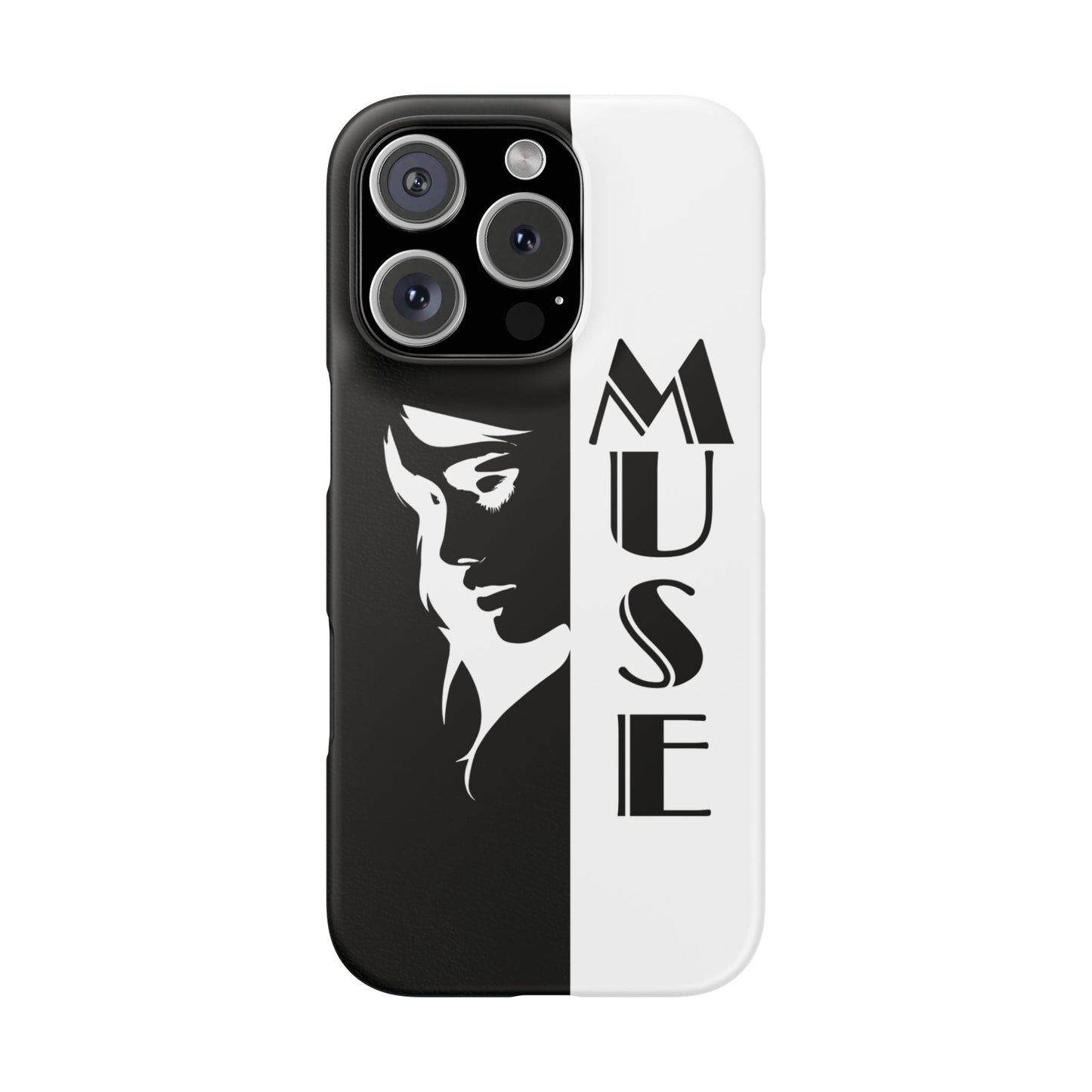 Black And White Bold Muse Snap Case Cover for iPhone and Samsung