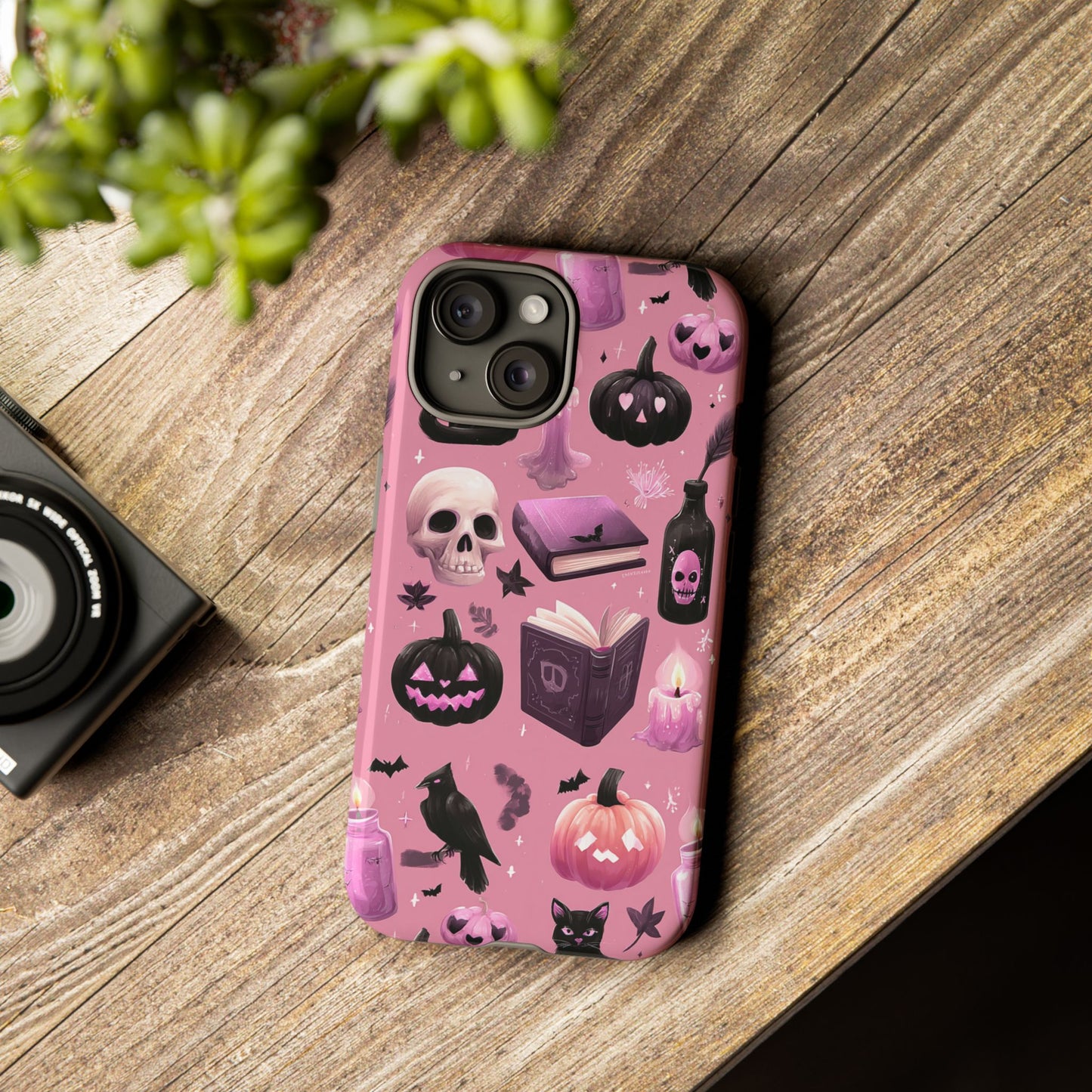 Spooky Phone Case - Halloween Design, Cute Costume Accessory, Fall Decor, Gift for Cat Lovers, Witchy Vibes, Trick or Treat