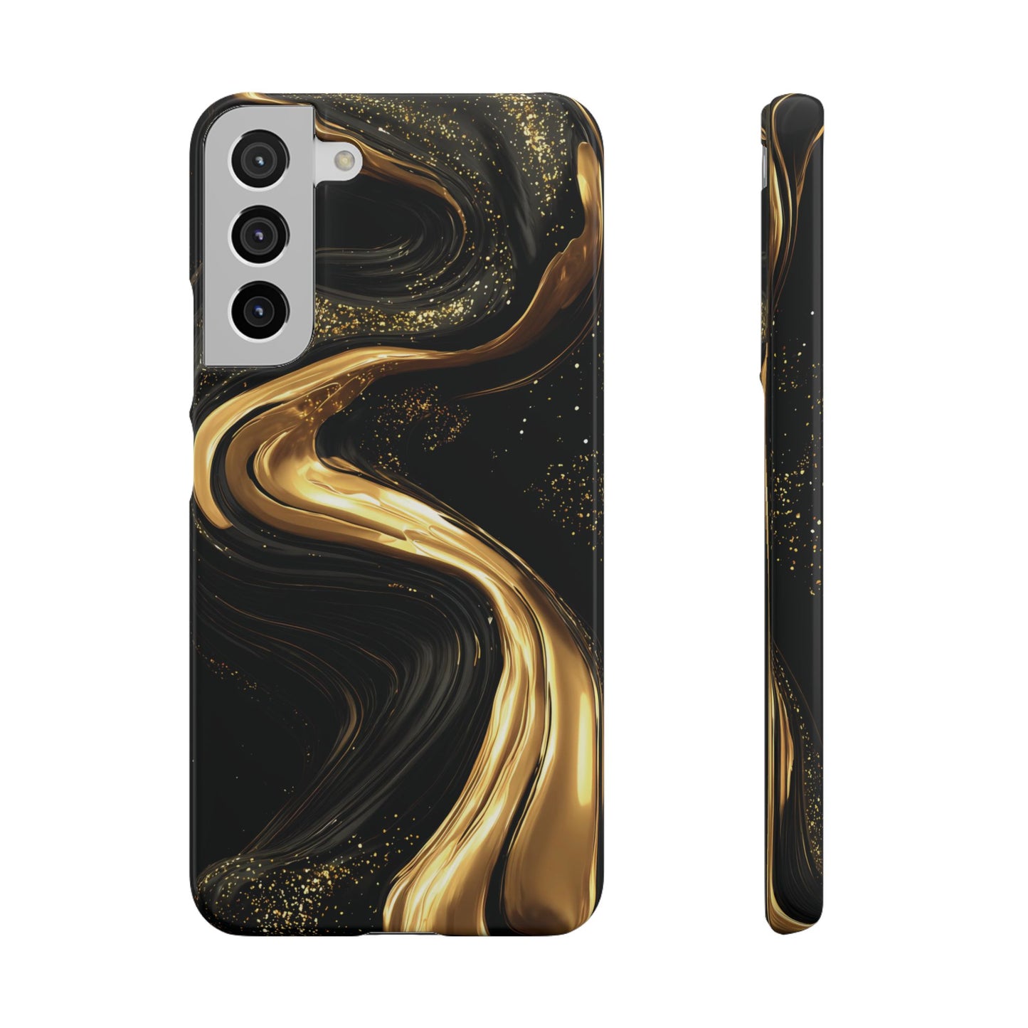 Elegant Gold Swirl Snap Case - Stylish Phone Cover, Modern Accessory, Gift for Her, Luxe Phone Case, Trendy Decor