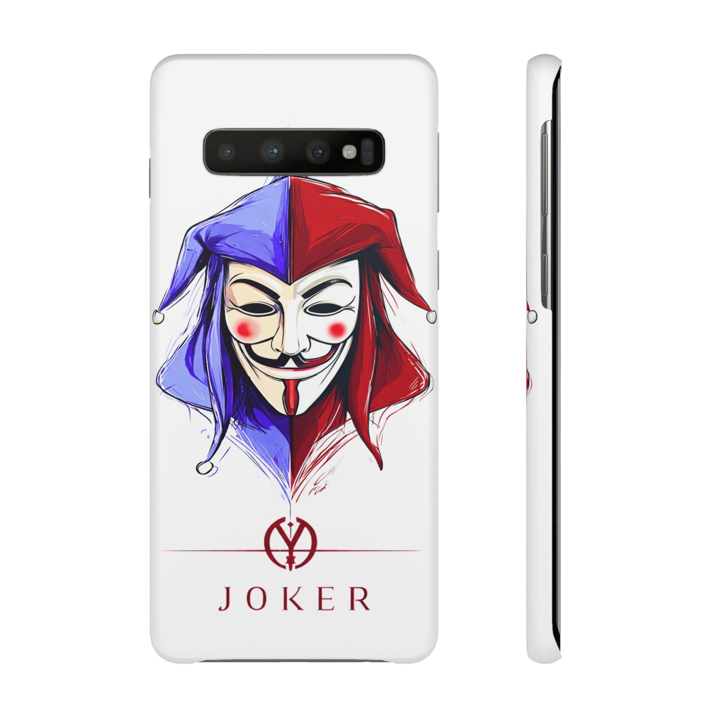 Joker & Anonimous Reunited Guy Fawkes Art Snap Case and Protective Phone Cover For iPhone and Samsung