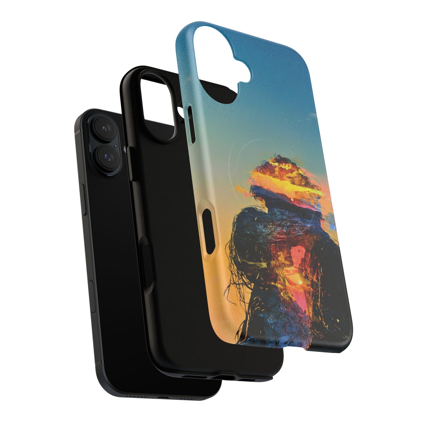 Abstract Sunset Silhouette Tough Magnetic Phone Case