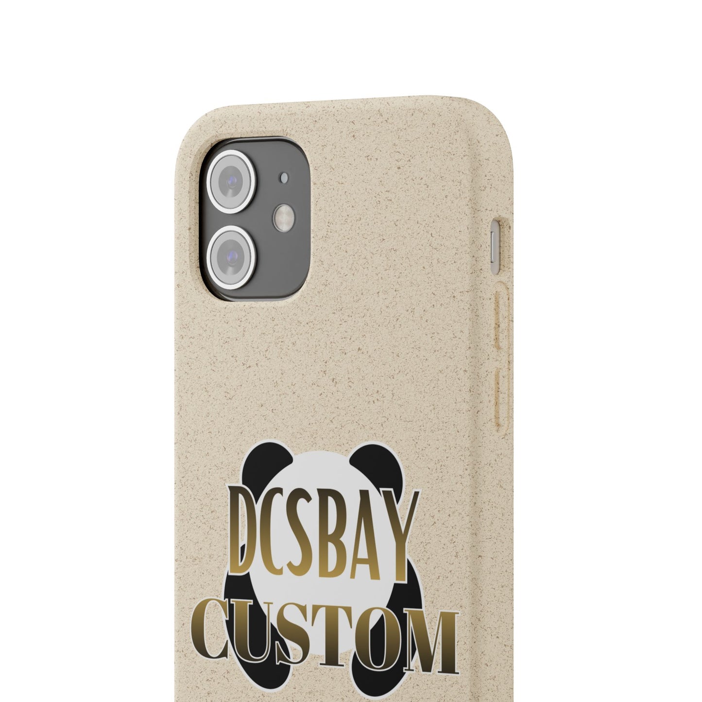 Biodegradable Panda Phone Case — Eco-Friendly Customizable iPhone Cover
