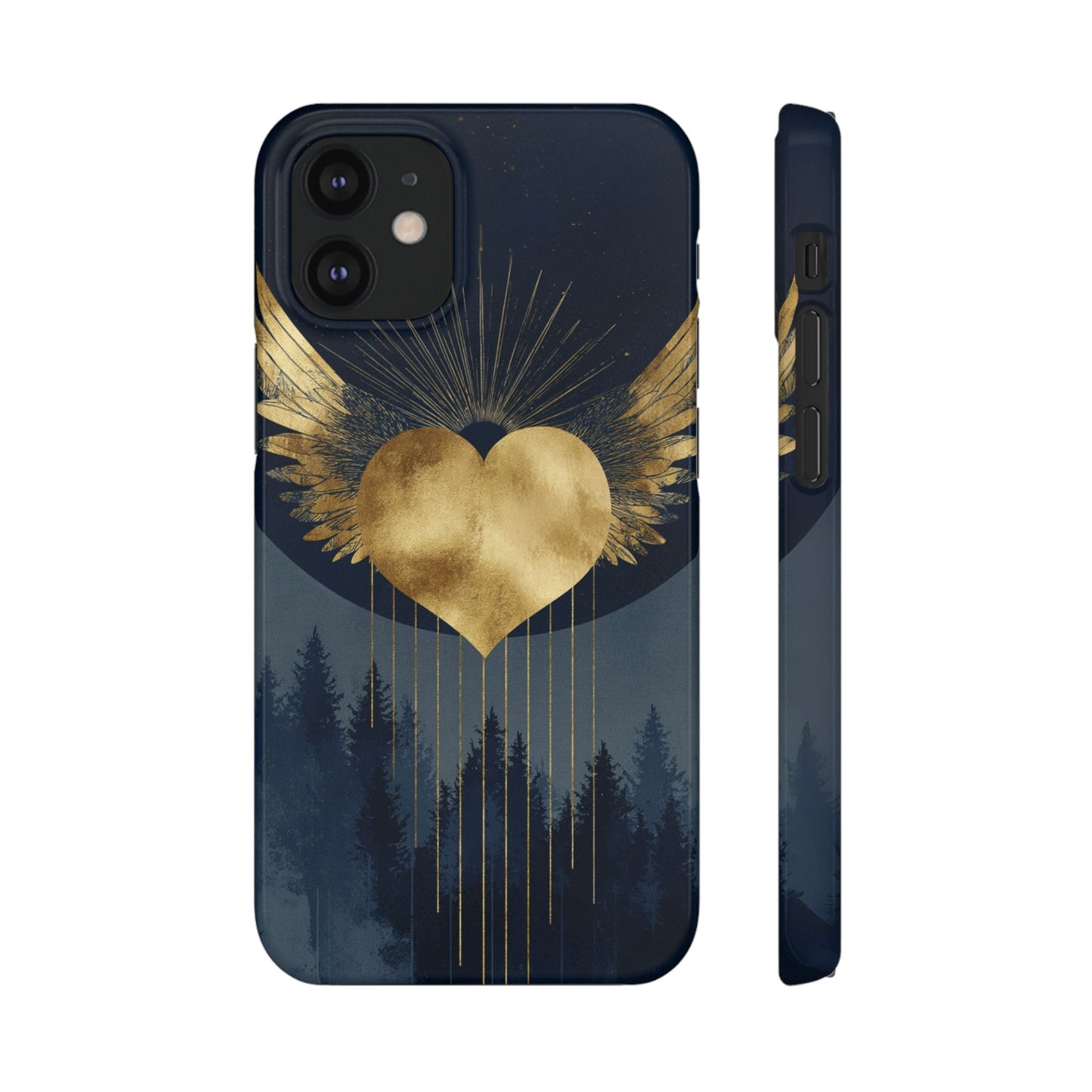 Heart Wing Snap Case, Elegant Phone Cover, Unique Gift, Artistic Accessory, Protective Case for Love and Romance