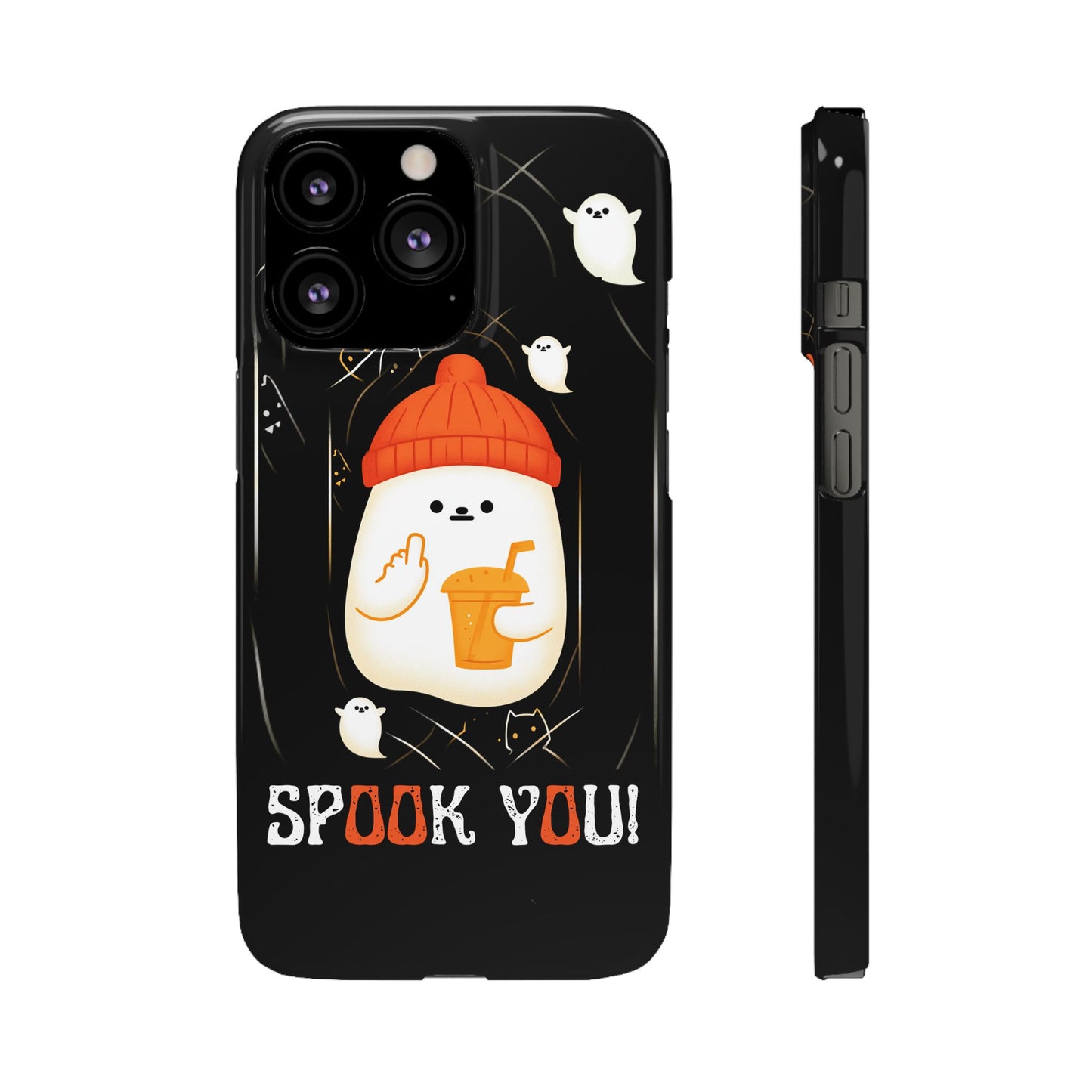 Spook You Halloween Ghost Snap Case Kawaii Protective Phone Cover for iPhone and Samsung