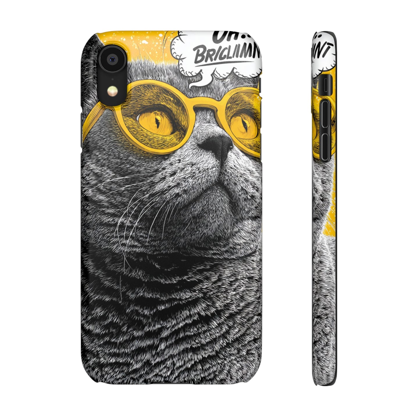 Playful Cat Snap Case - Quirky Phone Cover for Cat Lovers, Gift for Pet Enthusiasts, Funny Accessory for Any Occasion