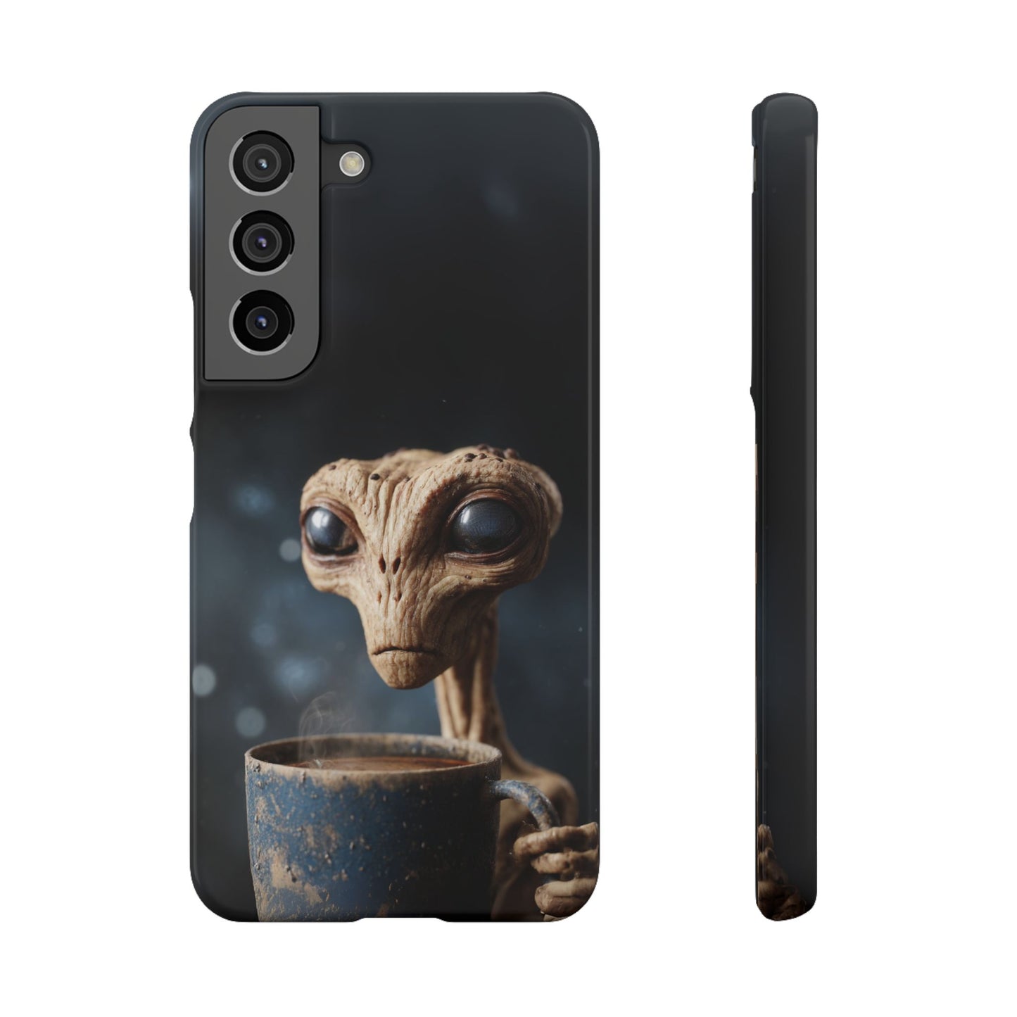 Alien Coffee Snap Case, Unique Phone Cover, Pop Culture Accessory, Gift for Sci-Fi Lovers, Customizable Phone Case