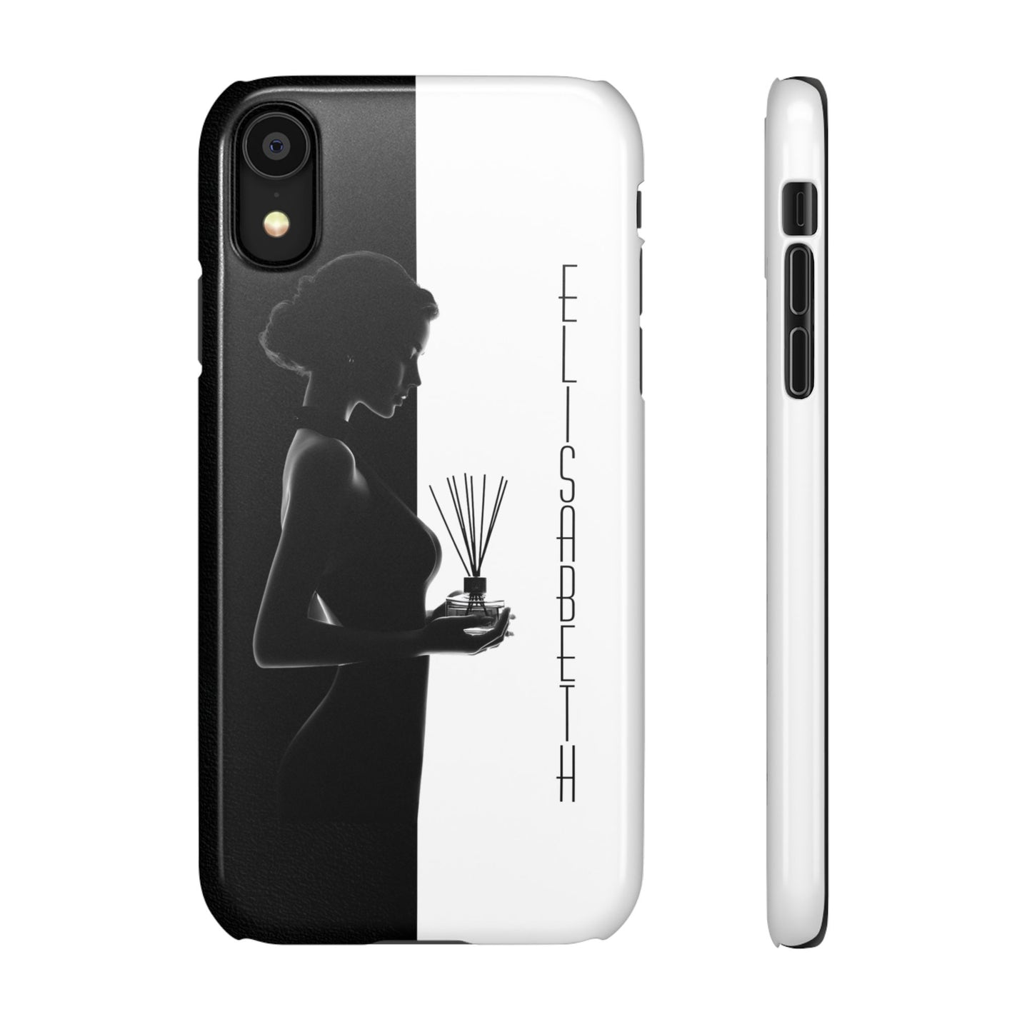 Custom Black and White Snap Case for Women Phone Cover for iPhone and Samsung