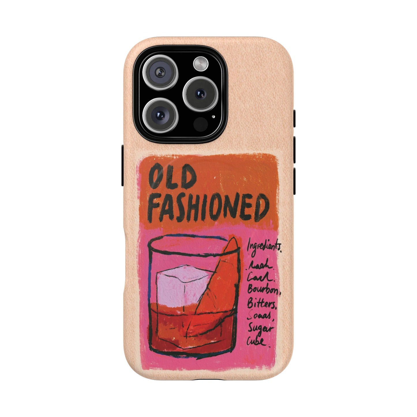 Old Fashioned Phone Case — Retro Cocktail iPhone Magnetic Case