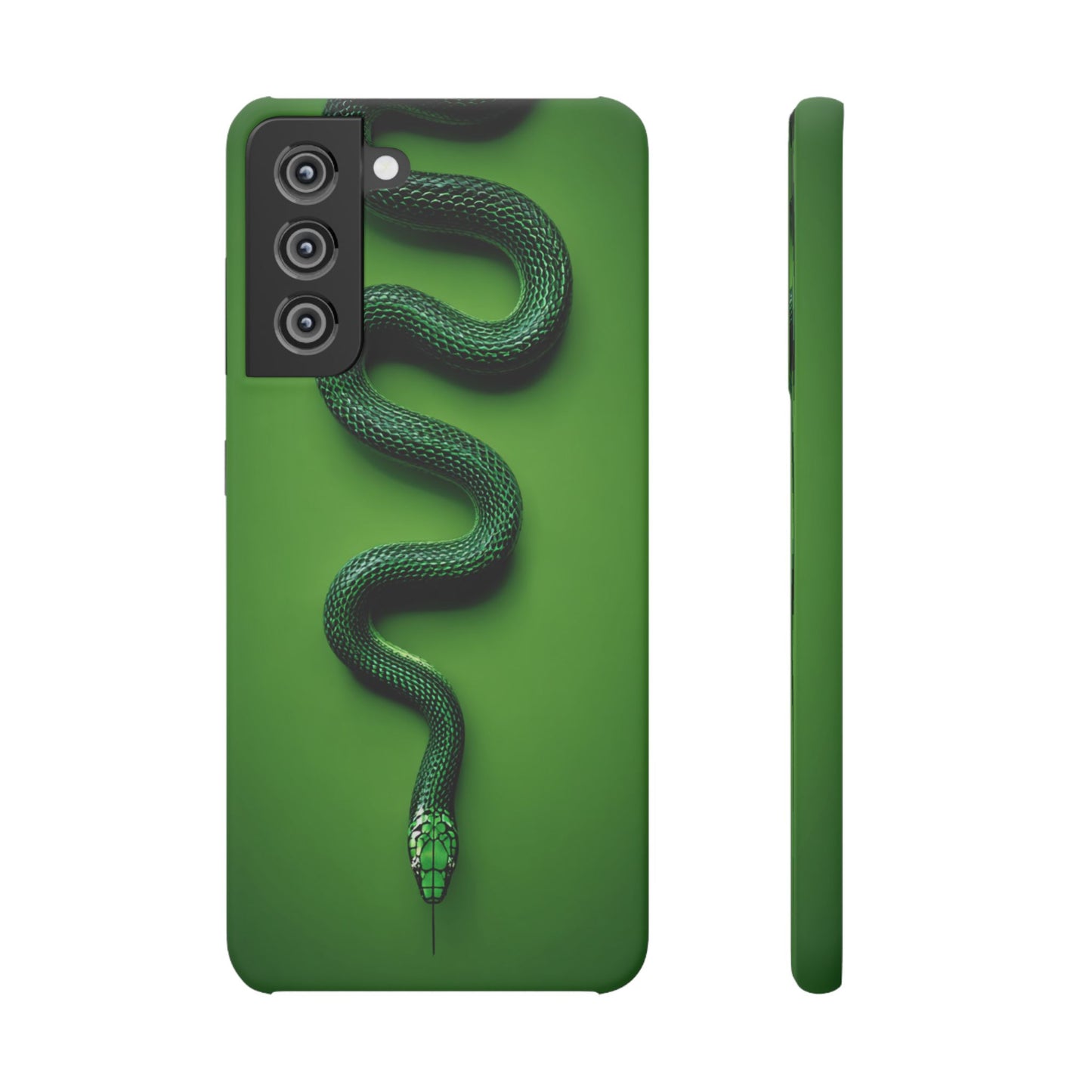 Green Snake Snap Case for iPhone, Stylish Phone Cover, Unique Gift, Trendy Accessory, Birthday, Nature Lover's Phone Case