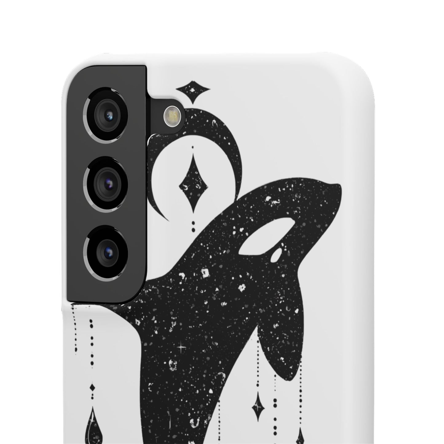 Celestial Orca Snap Case | Phone Cover, Whale Lover Gift, Cosmic Decor, Unique Art, Ocean Vibe