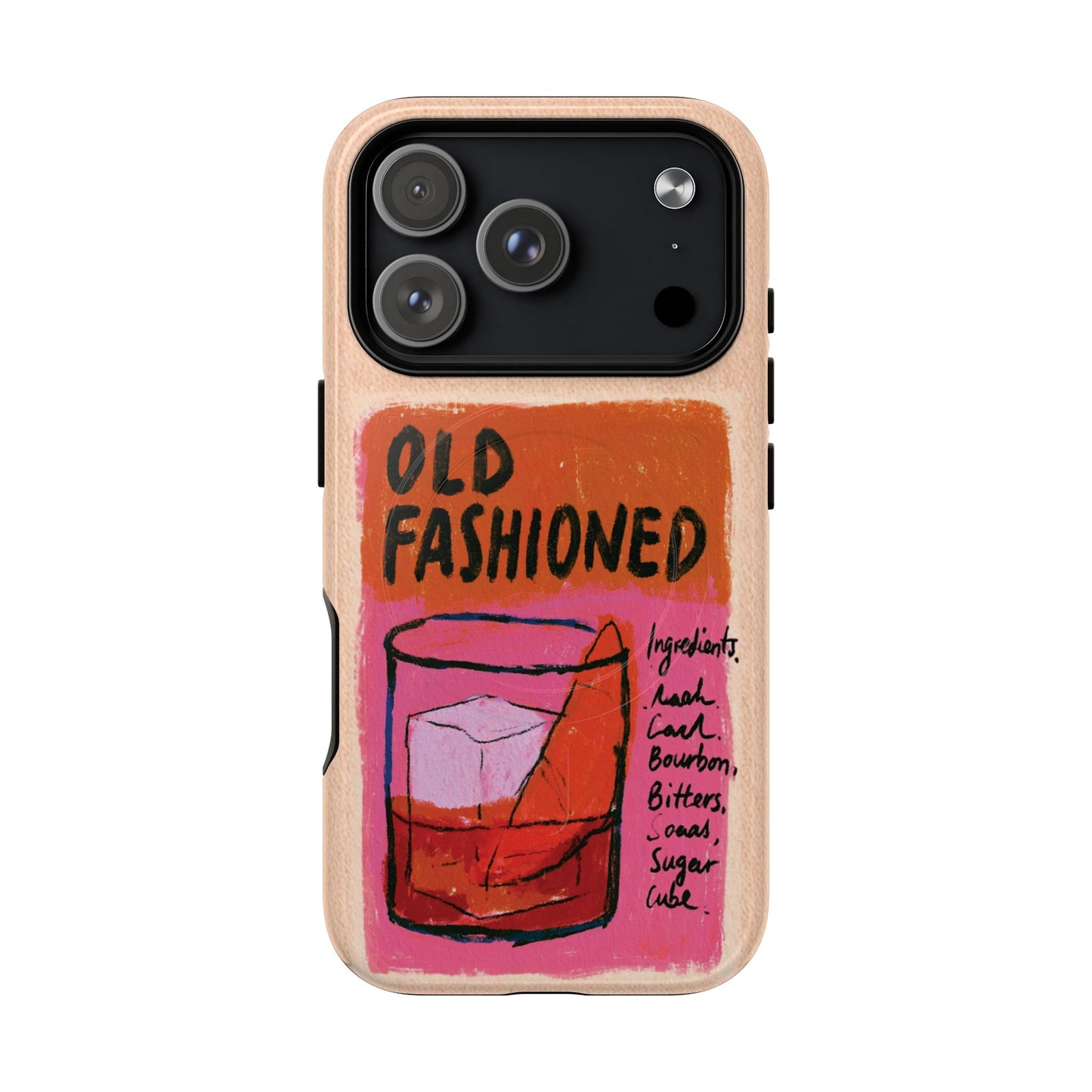 Old Fashioned Phone Case — Retro Cocktail iPhone Magnetic Case