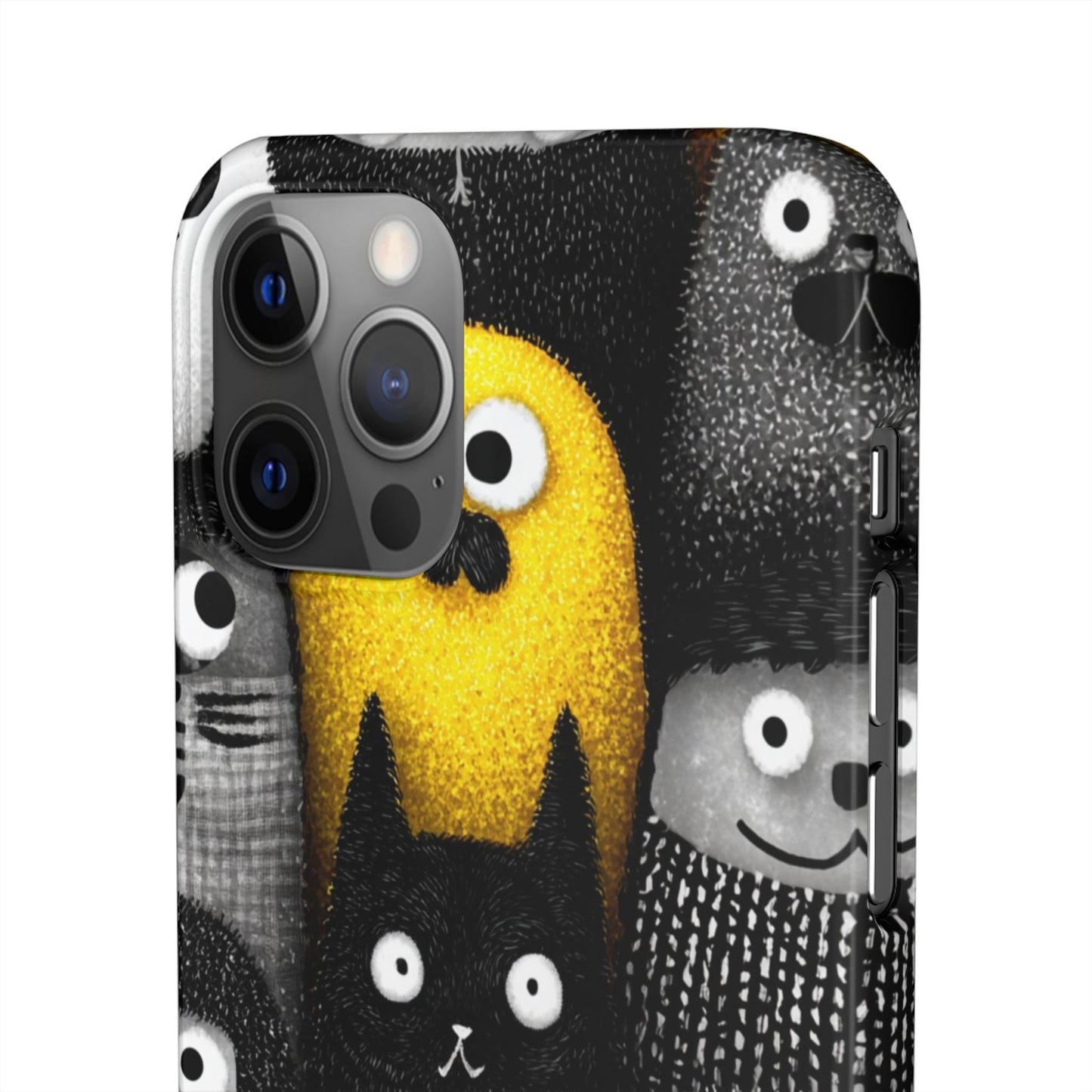 Colorful Character Snap Cases, Cute Phone Cover, Unique Gift for Kids, Fun Accessory, Perfect for Birthdays, Holidays