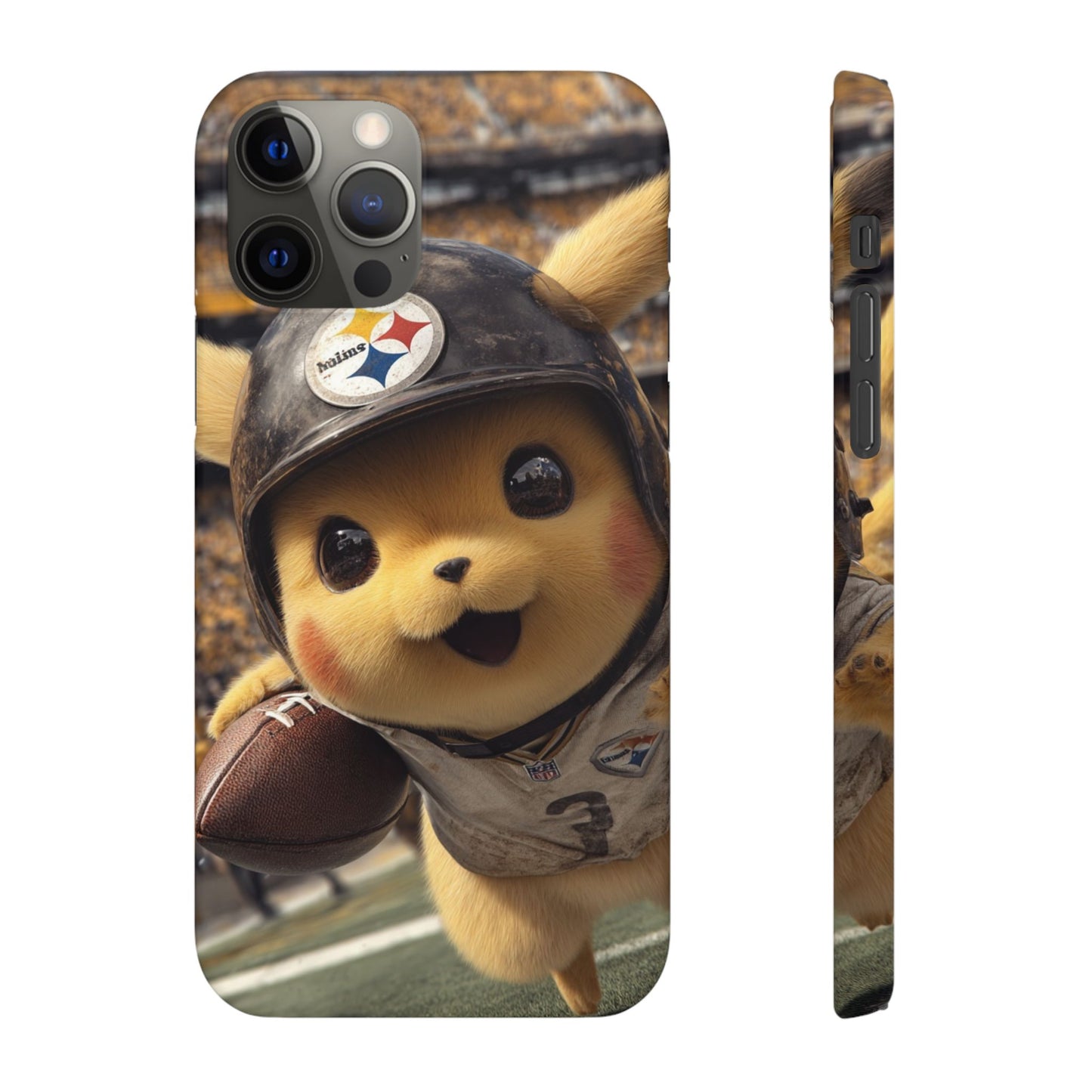 Fun Character Sports Snap Case, Phone Case, Fun Tech Accessory, Cute Gift for Gamers, Football Lovers, Kids.