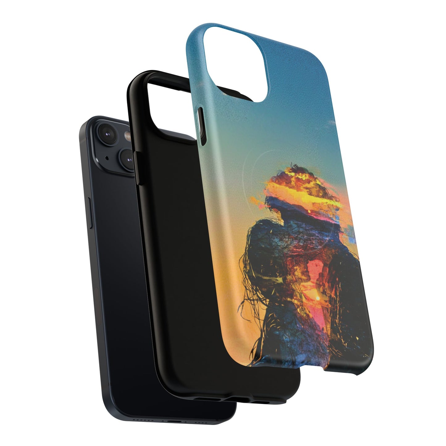 Abstract Sunset Silhouette Tough Magnetic Phone Case