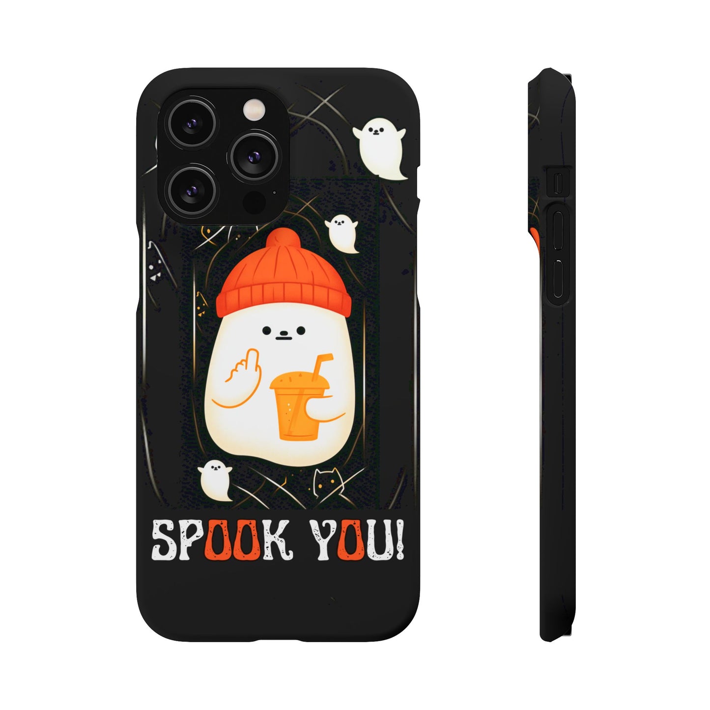 Spook You Halloween Ghost Snap Case Kawaii Protective Phone Cover for iPhone and Samsung