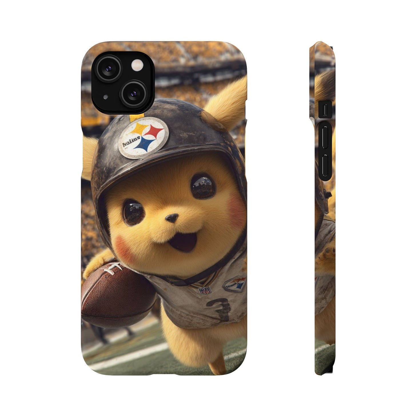 Fun Character Sports Snap Case, Phone Case, Fun Tech Accessory, Cute Gift for Gamers, Football Lovers, Kids.