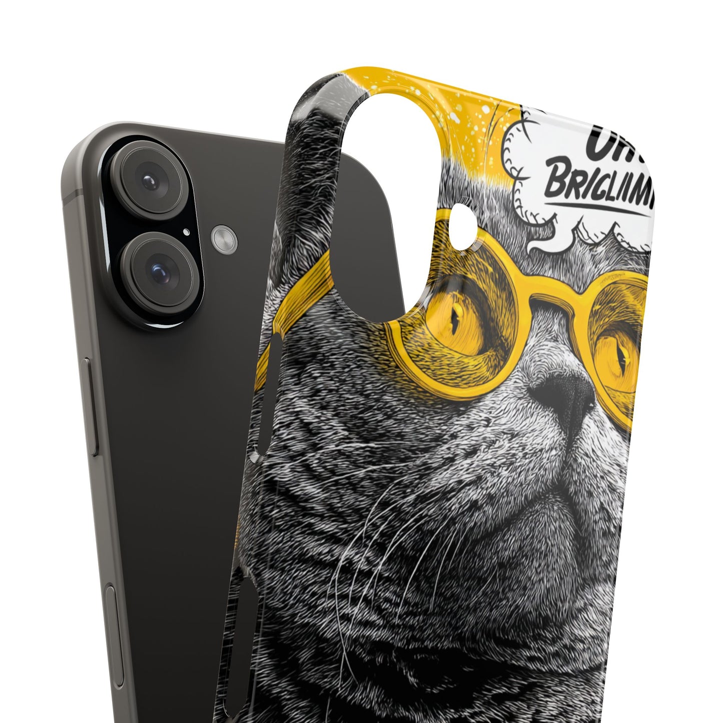 Playful Cat Snap Case - Quirky Phone Cover for Cat Lovers, Gift for Pet Enthusiasts, Funny Accessory for Any Occasion
