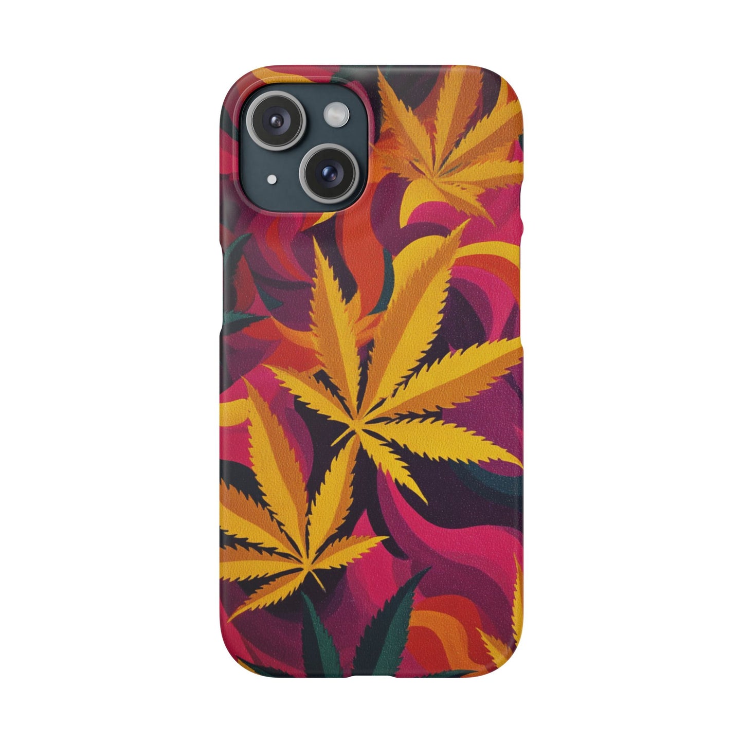 Autumn Vibe Cannabis Snap Case for IPhones and Samsungs Custom