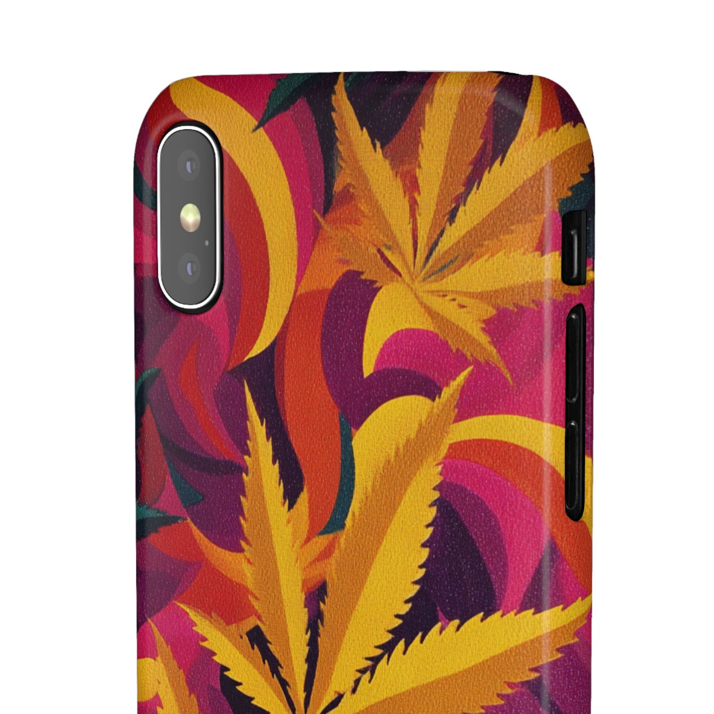 Autumn Vibe Cannabis Snap Case for IPhones and Samsungs Custom