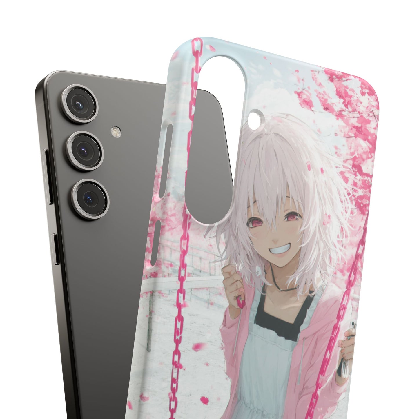 Anime Character Snap Cases for Phone, Cute Aesthetic Phone Cover, Gifts for Otaku, Floral Design, Unique Phone Cases