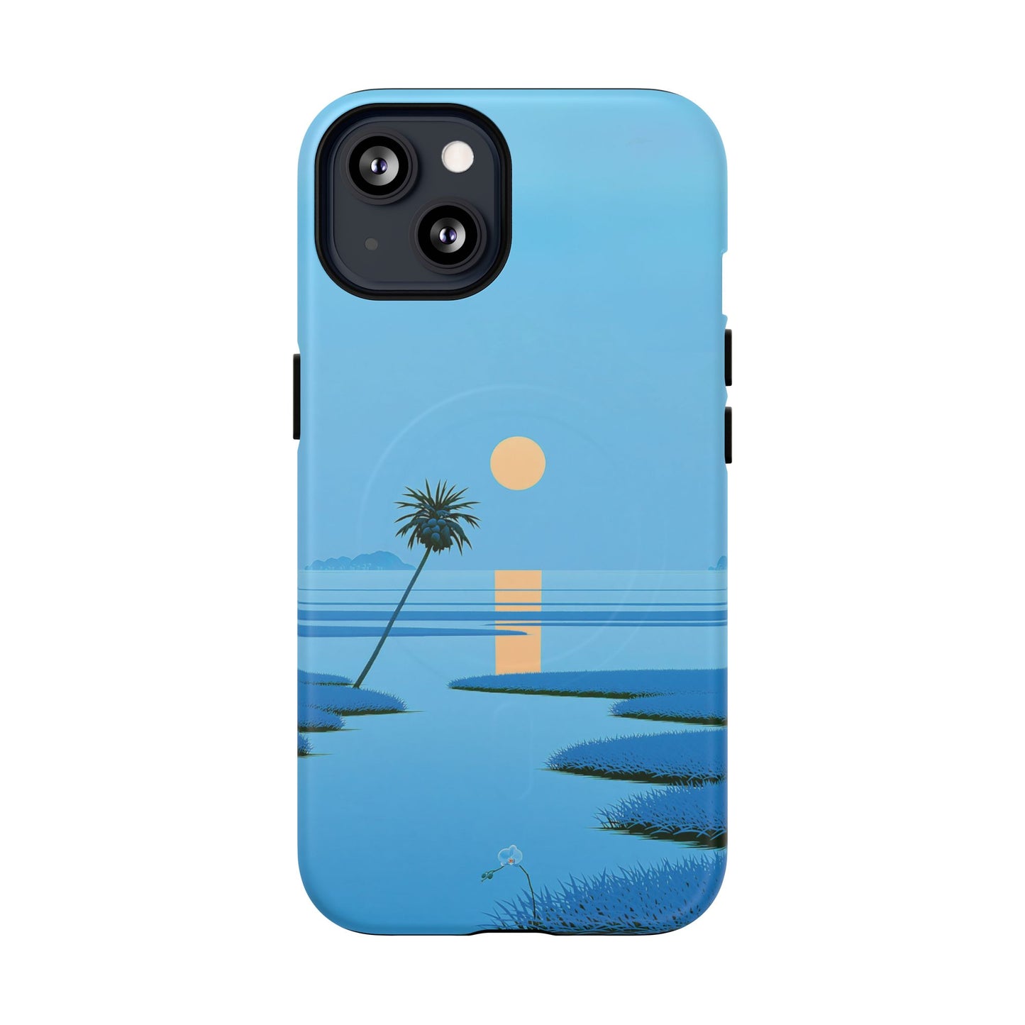 Tough Magnetic Case — Minimal Sunset Palm Phone Cover