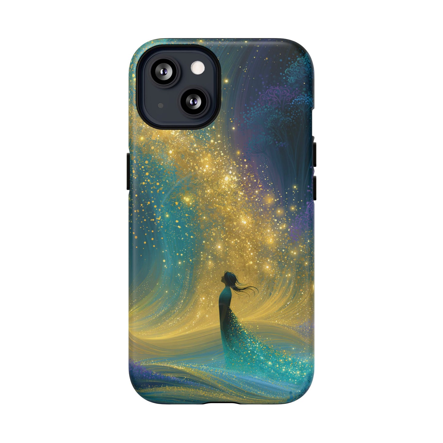 Mystical Nightfall Phone Case — Starry Silhouette Tough Magnetic Case