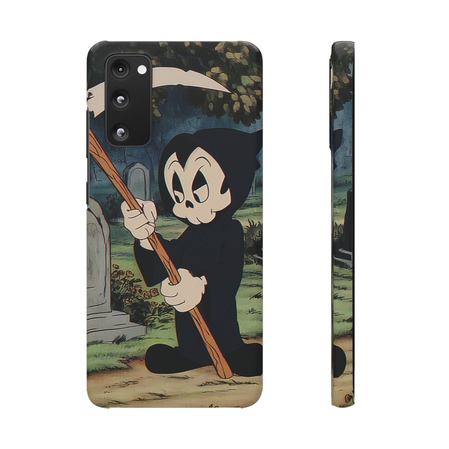 Grim Reaper Snap Case, Halloween Phone Case, Cute Death Phone Cover, Spooky Accessories, Unique Phone Protector
