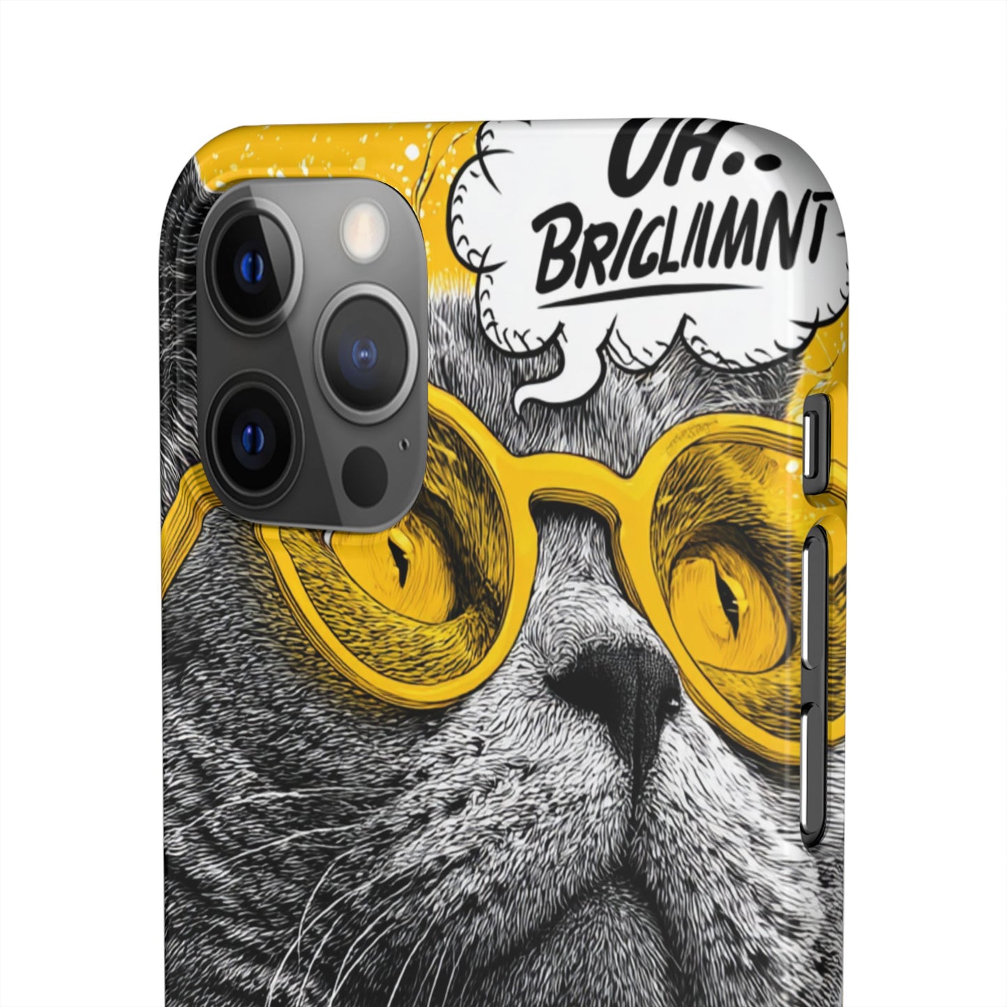 Playful Cat Snap Case - Quirky Phone Cover for Cat Lovers, Gift for Pet Enthusiasts, Funny Accessory for Any Occasion