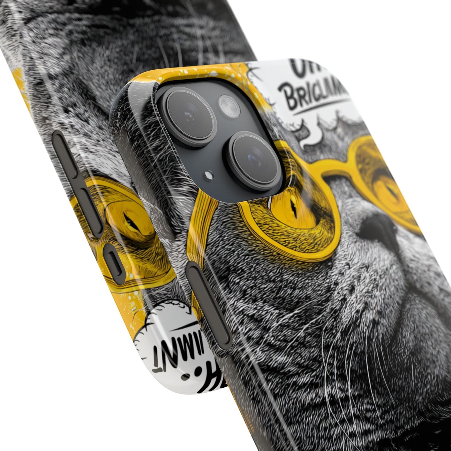 Playful Cat Snap Case - Quirky Phone Cover for Cat Lovers, Gift for Pet Enthusiasts, Funny Accessory for Any Occasion