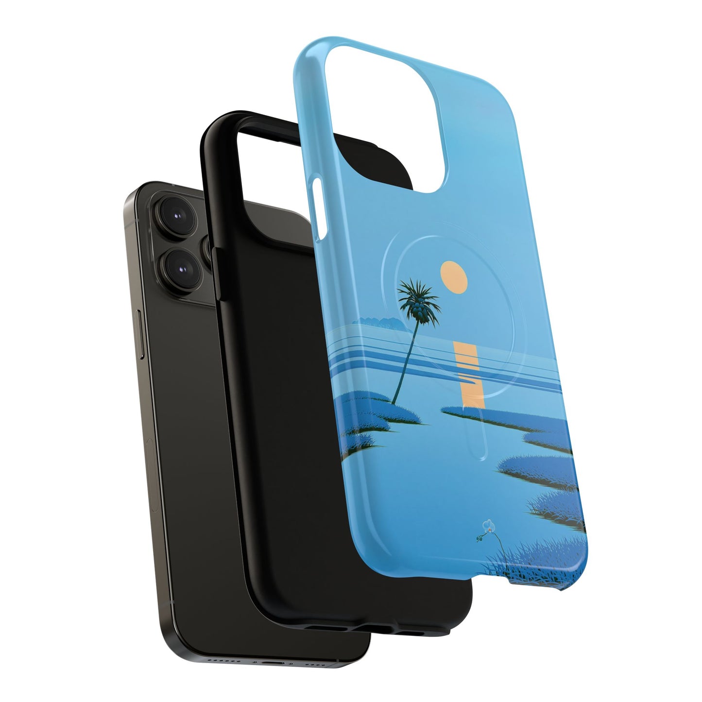 Tough Magnetic Case — Minimal Sunset Palm Phone Cover