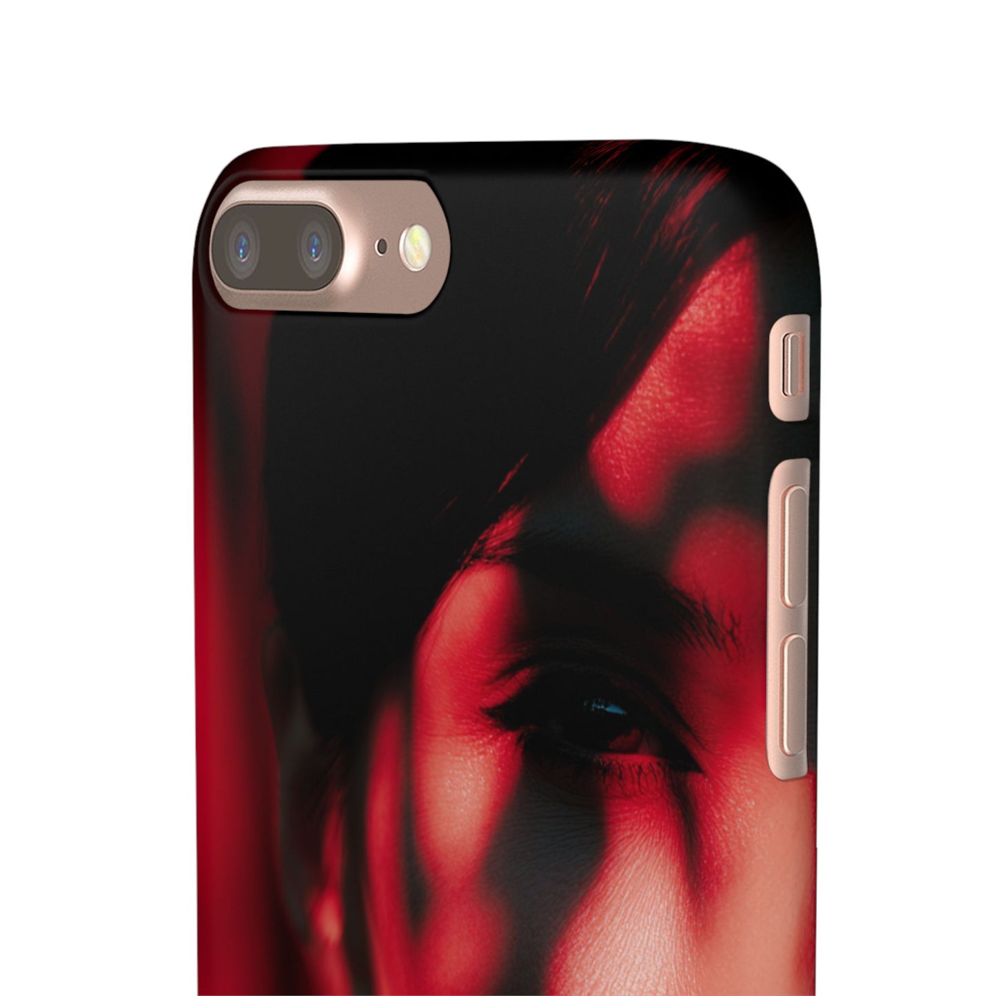 Stylish Snap Cases for Phone, Artistic Phone Cover, Unique Gifts, Red Aesthetic Case, Trendy Accessory, Vibrant Protection