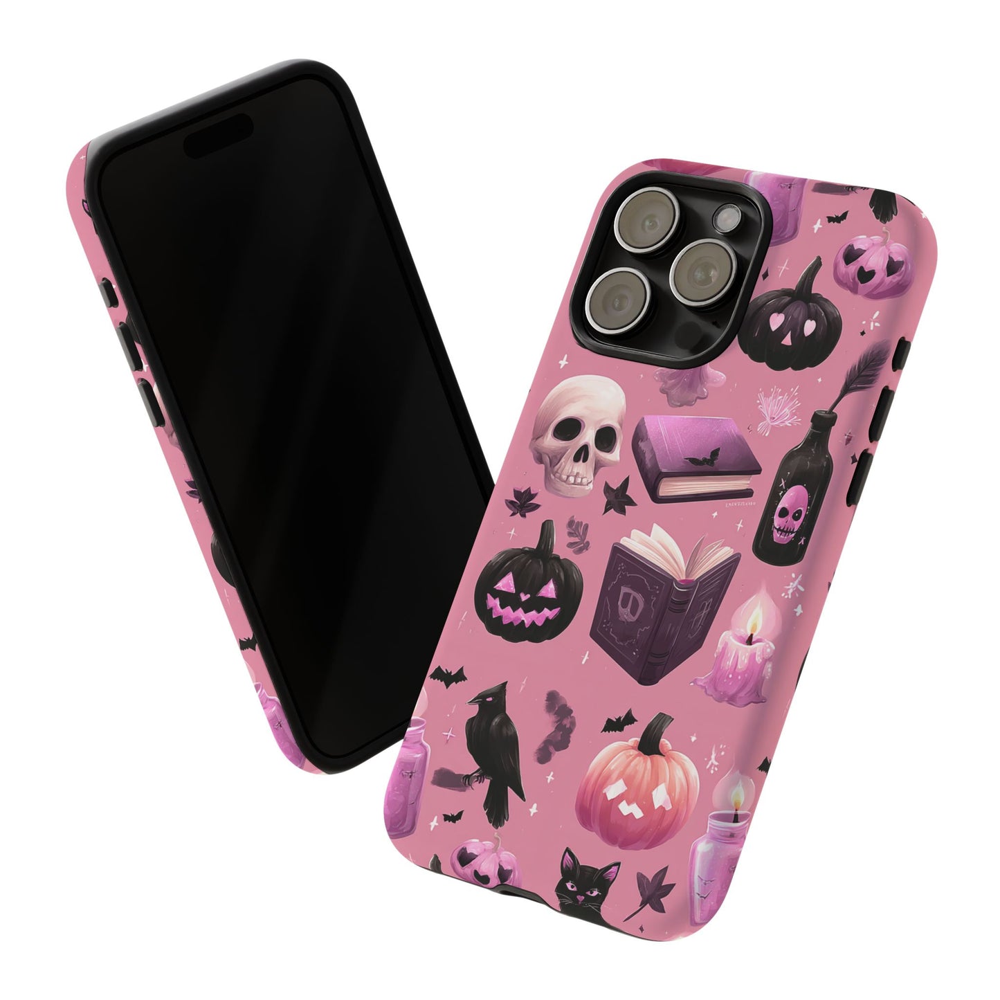 Spooky Phone Case - Halloween Design, Cute Costume Accessory, Fall Decor, Gift for Cat Lovers, Witchy Vibes, Trick or Treat