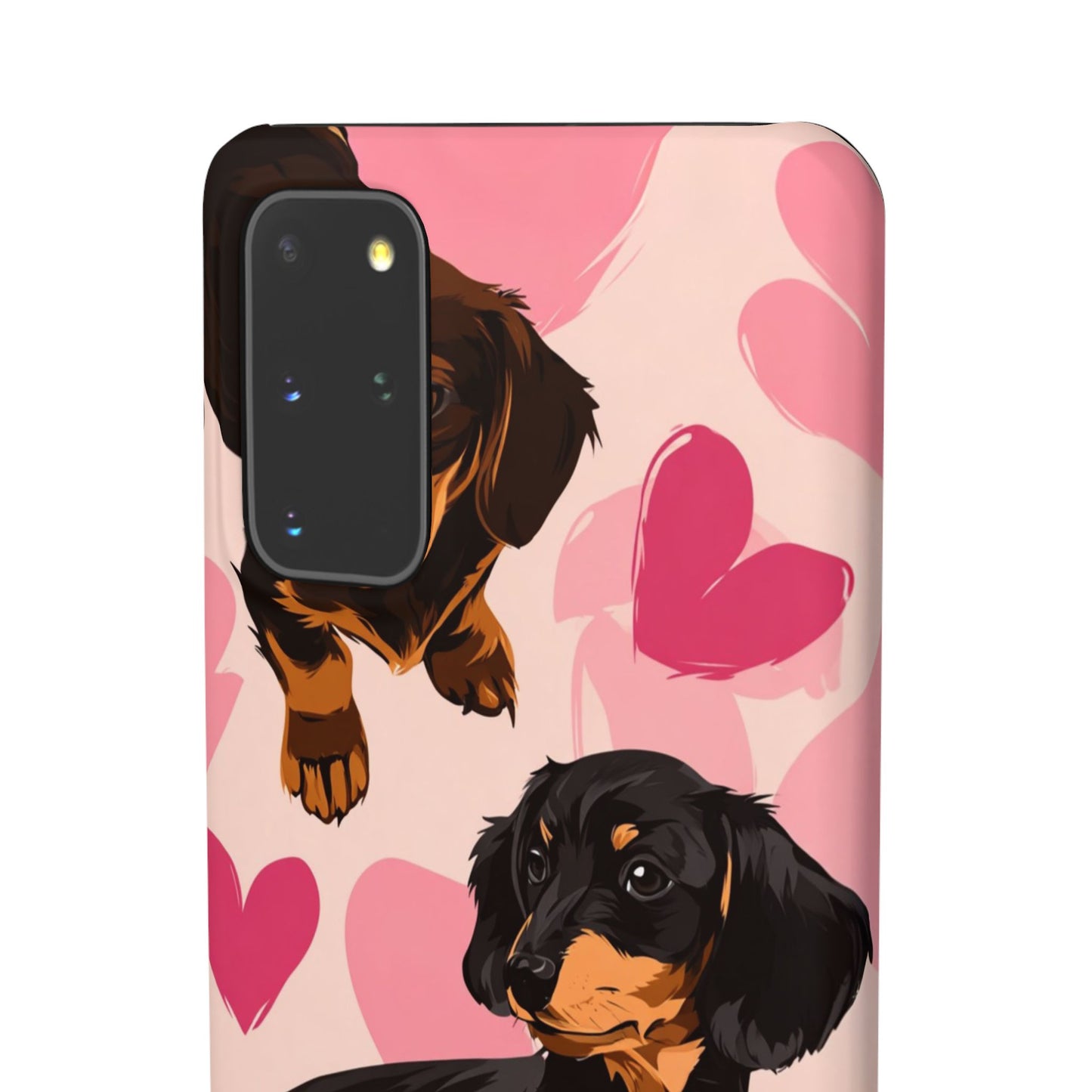 Pink Dachshund Love Phone Case for Iphone and Samsung Customistion and Free Shipping Avvialable