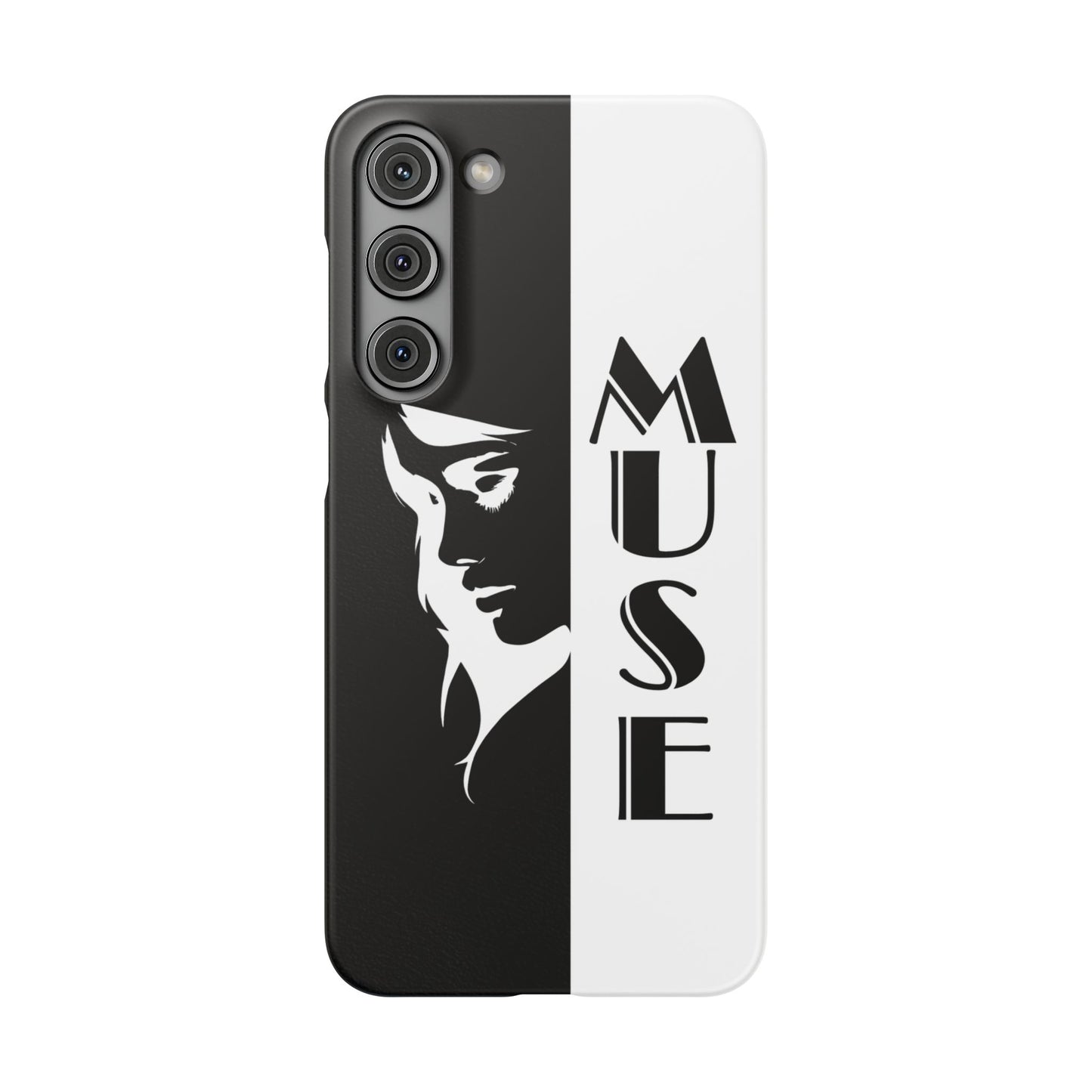 Black And White Bold Muse Snap Case Cover for iPhone and Samsung